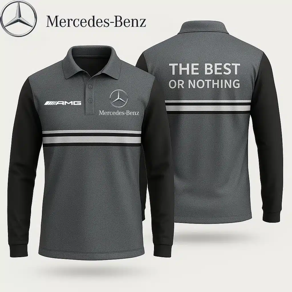 Buildercar -  Men's Long Sleeve Polo MERCEDES hm31102610