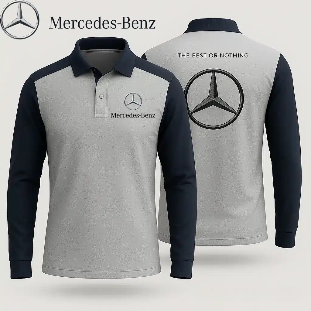 Buildercar -  Men's Long Sleeve Polo MERCEDES hm31102612