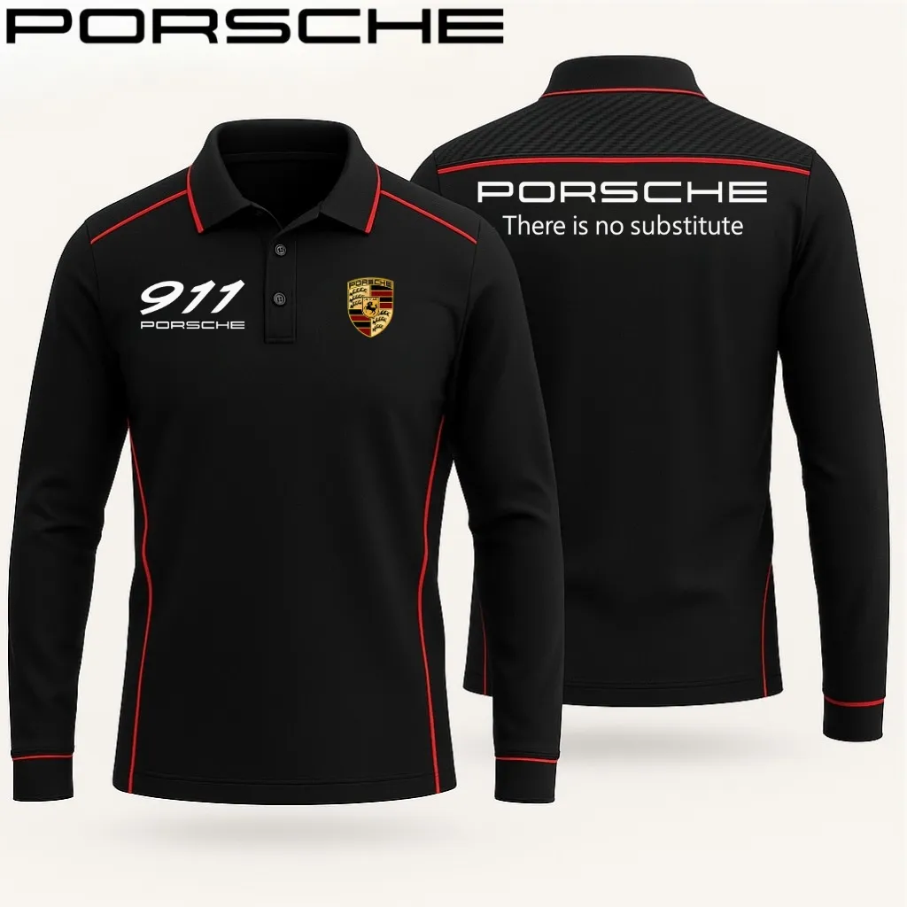Buildercar -  Men's Long Sleeve Polo PORSCHE hm31102528