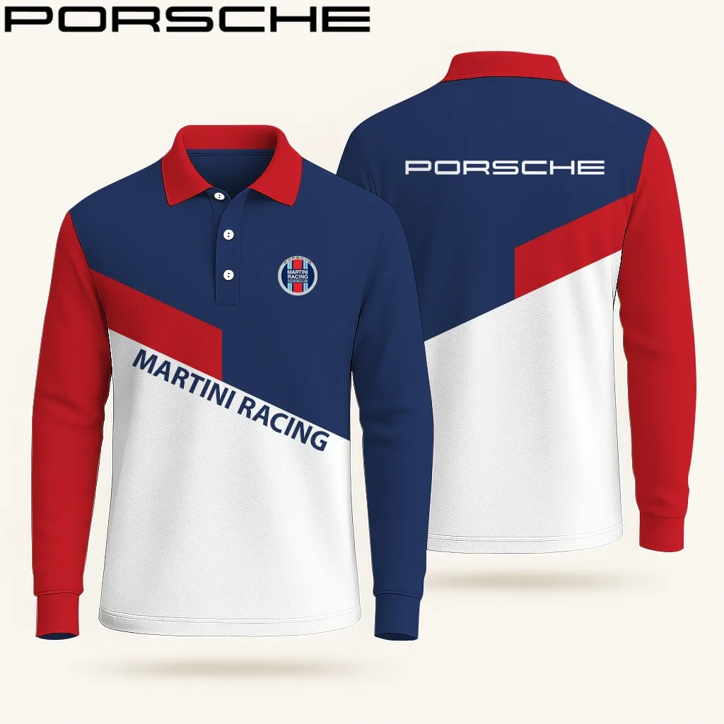 Buildercar -  Men's Long Sleeve Polo PORSCHE hm31102545