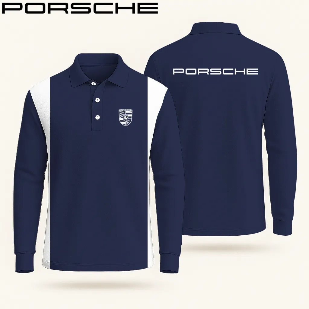 Buildercar -  Men's Long Sleeve Polo PORSCHE hm31102546