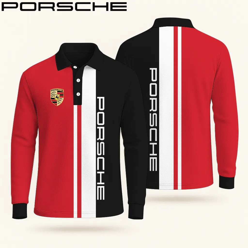 Buildercar -  Men's Long Sleeve Polo PORSCHE hm31102547