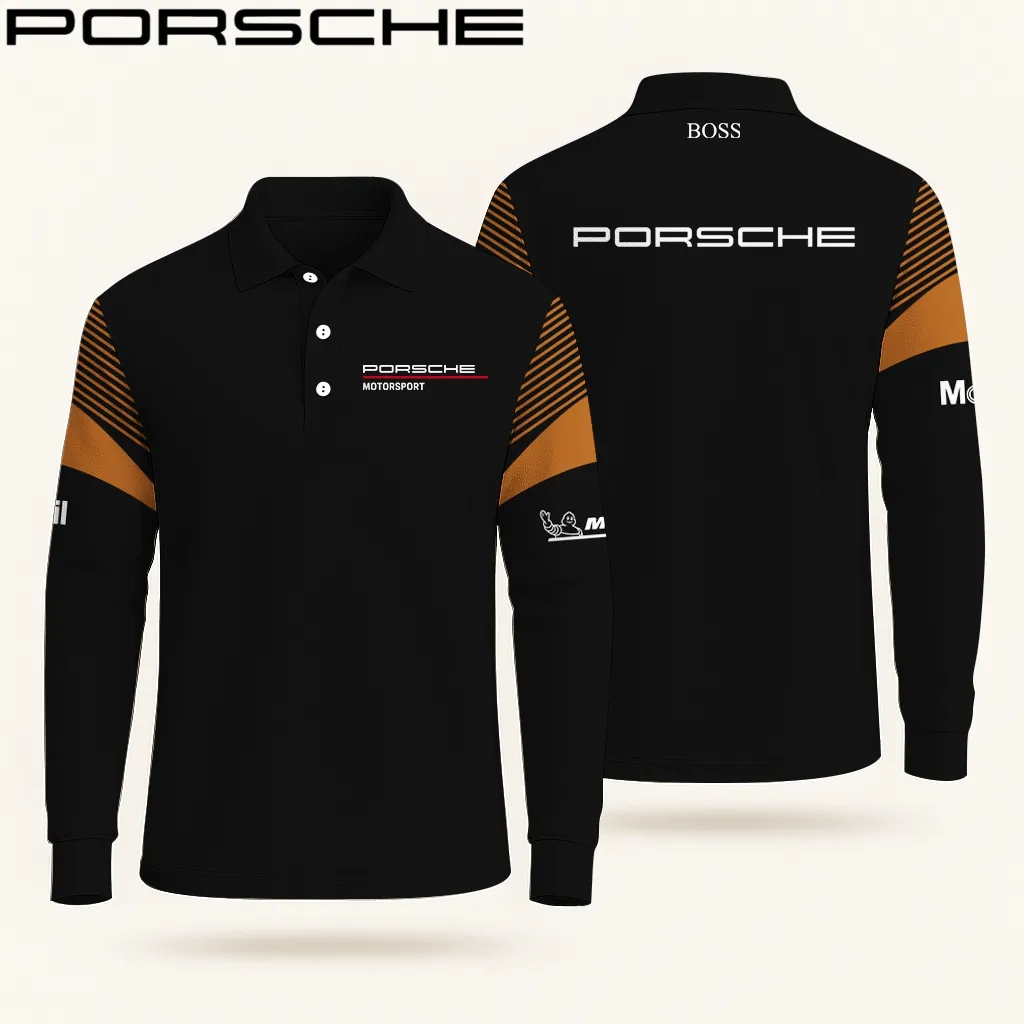 Buildercar -  Men's Long Sleeve Polo PORSCHE hm31102550