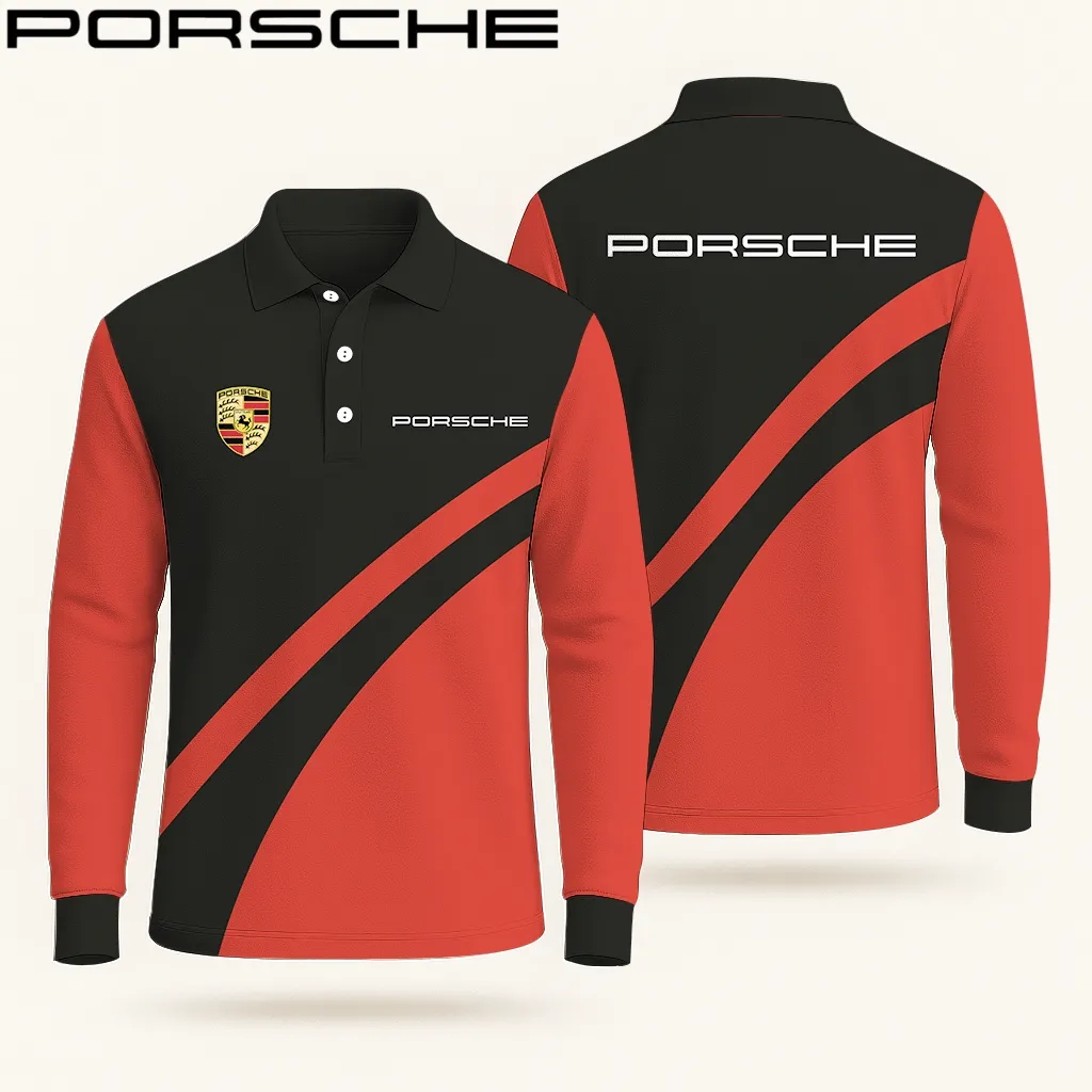 Buildercar -  Men's Long Sleeve Polo PORSCHE hm31102605