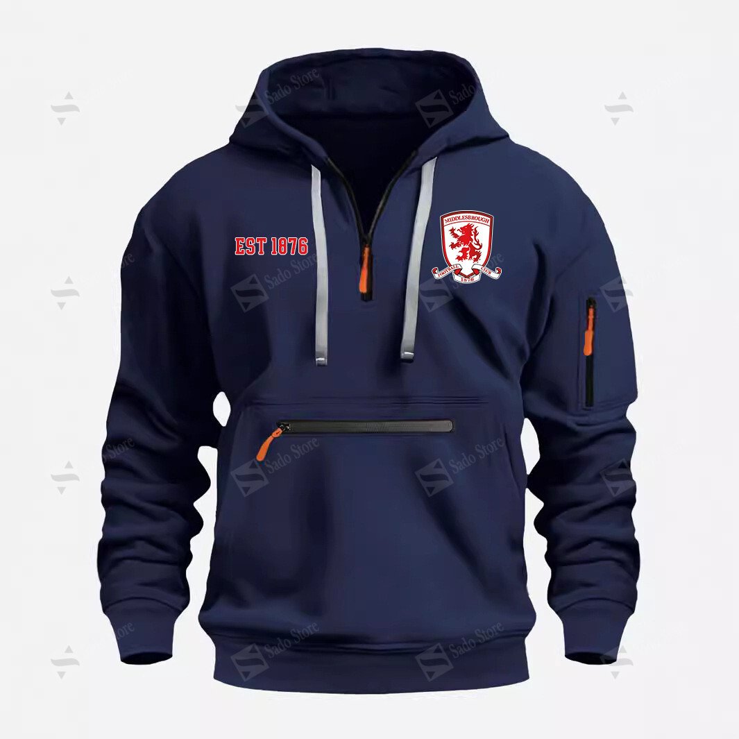 Buildercar - Middlesbrough F.C - Half-Zip Hoodies