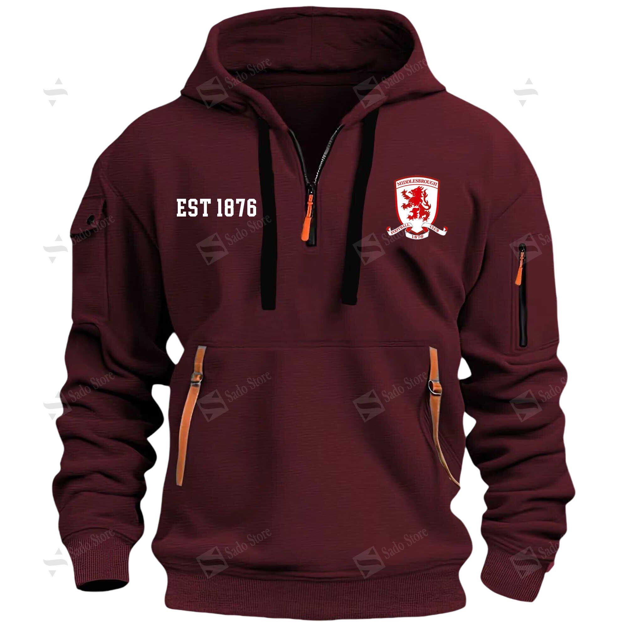 Buildercar - Middlesbrough F.C - Hoodie Half Zipper