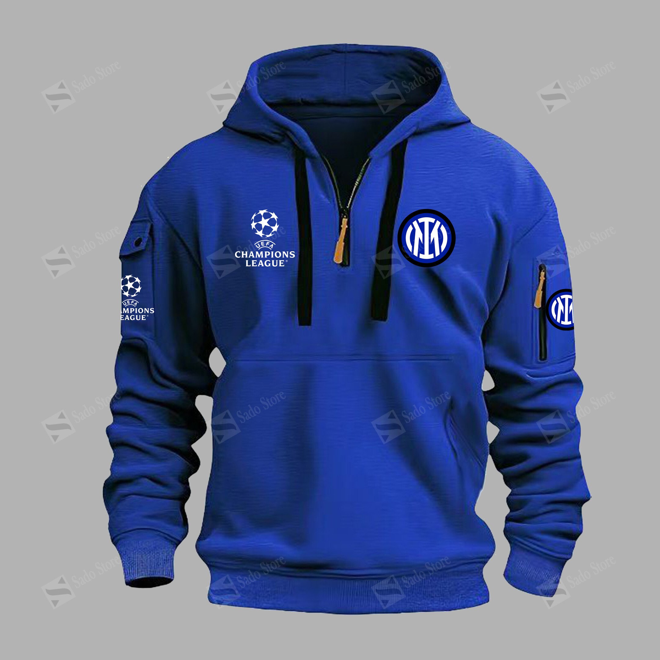 Buildercar - Minimal Zip Hoodie - Inter Milan