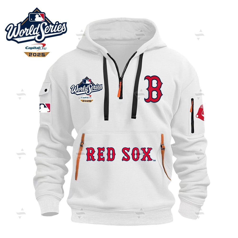 Buildercar - MLB - Boston Red Sox - Hoodie Half Zipper
