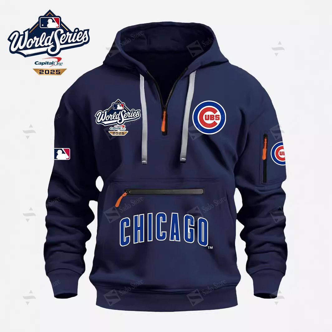 Buildercar - MLB - Chicago Cubs - Half Zip Hoodies