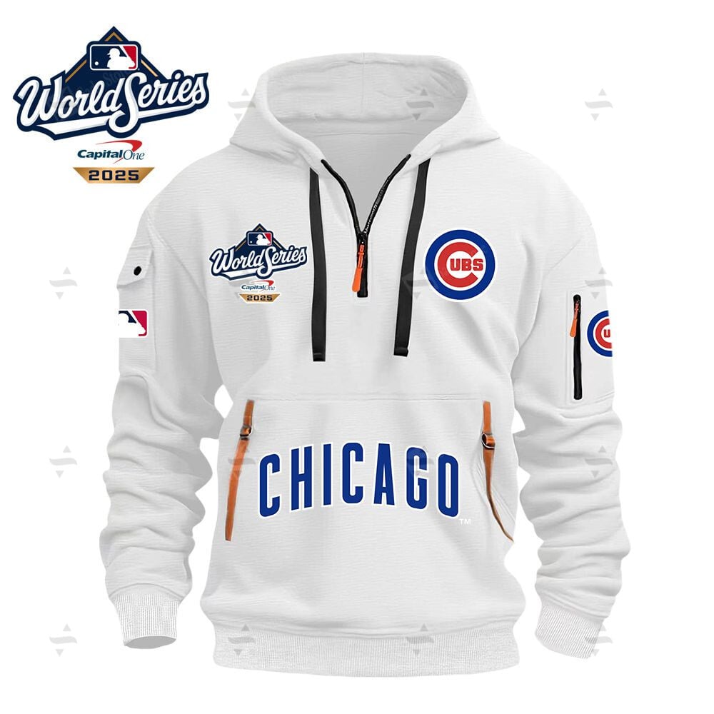 Buildercar - MLB - Chicago Cubs - Hoodie Half Zipper