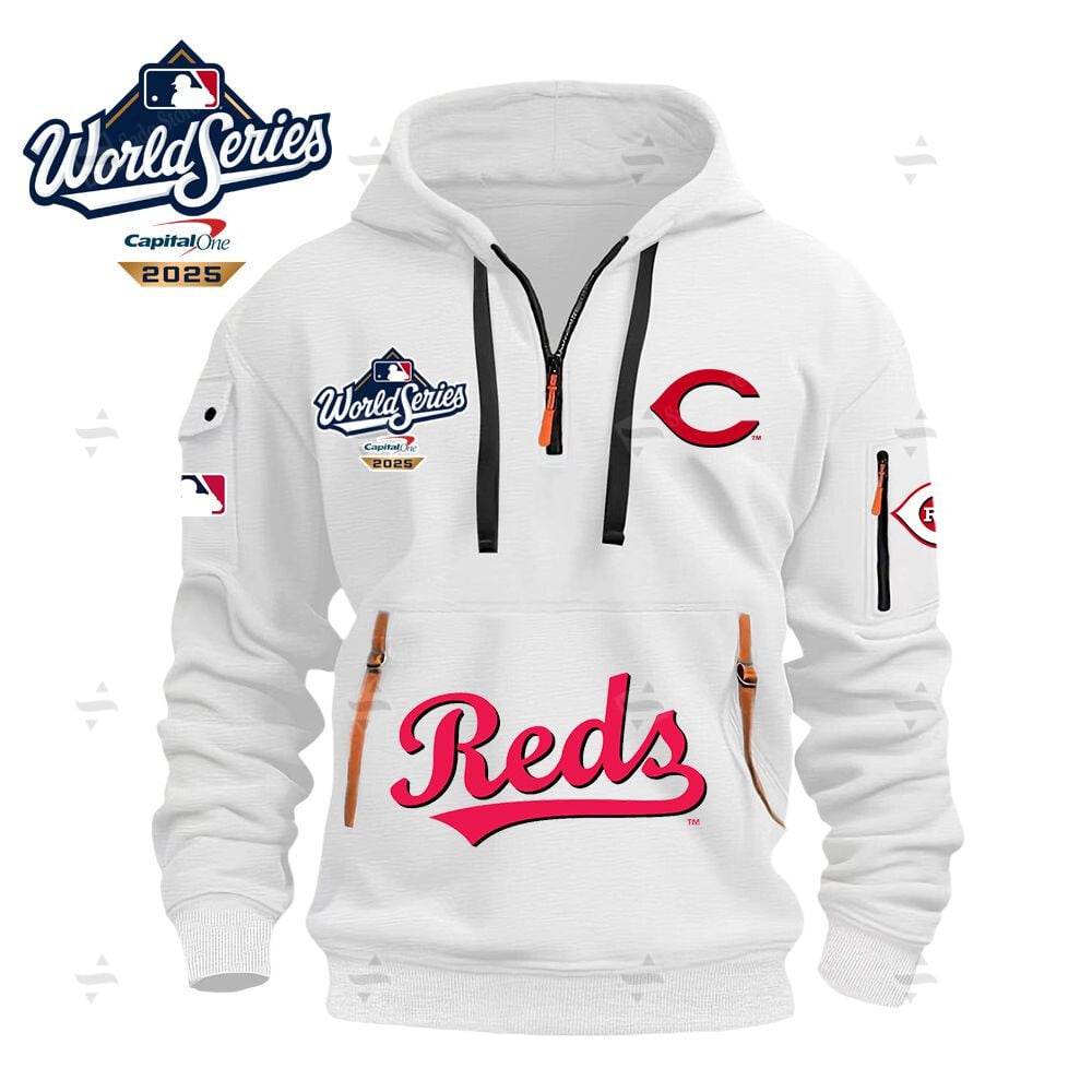 Buildercar - MLB - Cincinnati Reds - Hoodie Half Zipper