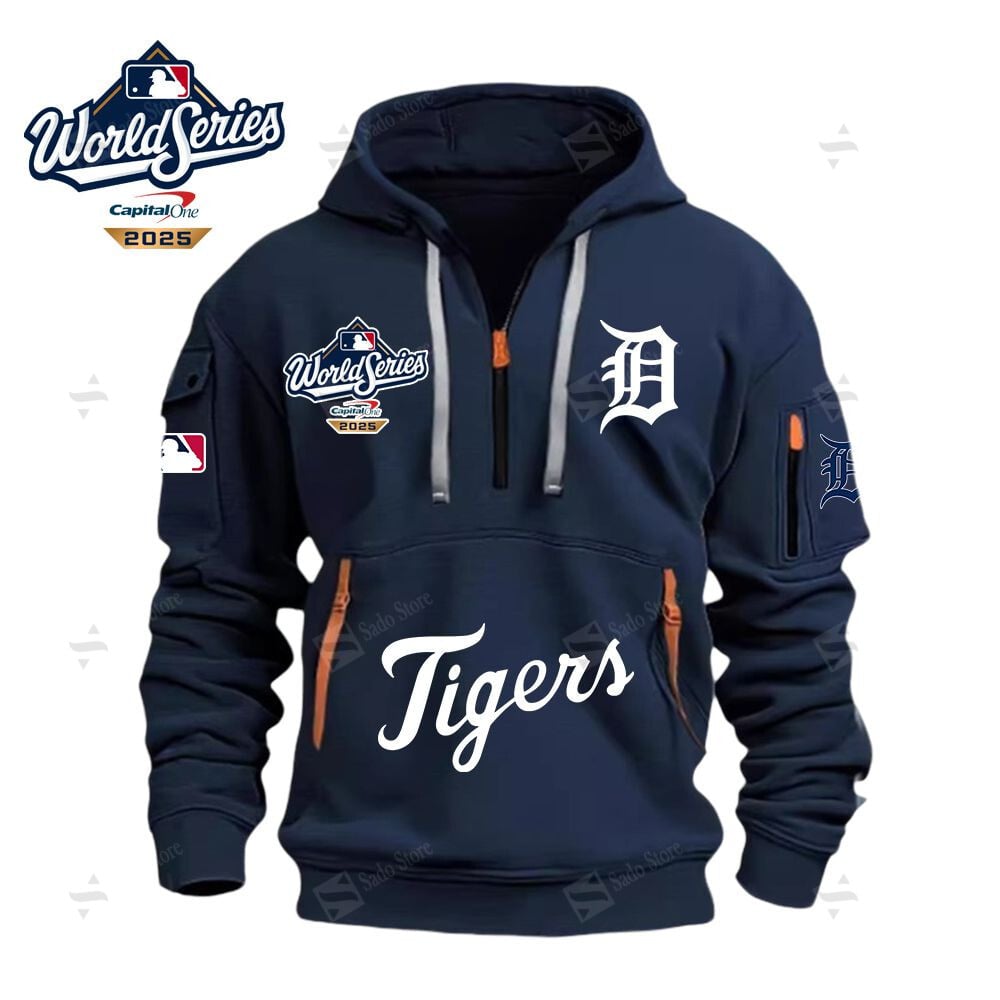 Buildercar - MLB - Detroit Tigers - Hoodie Half Zipper