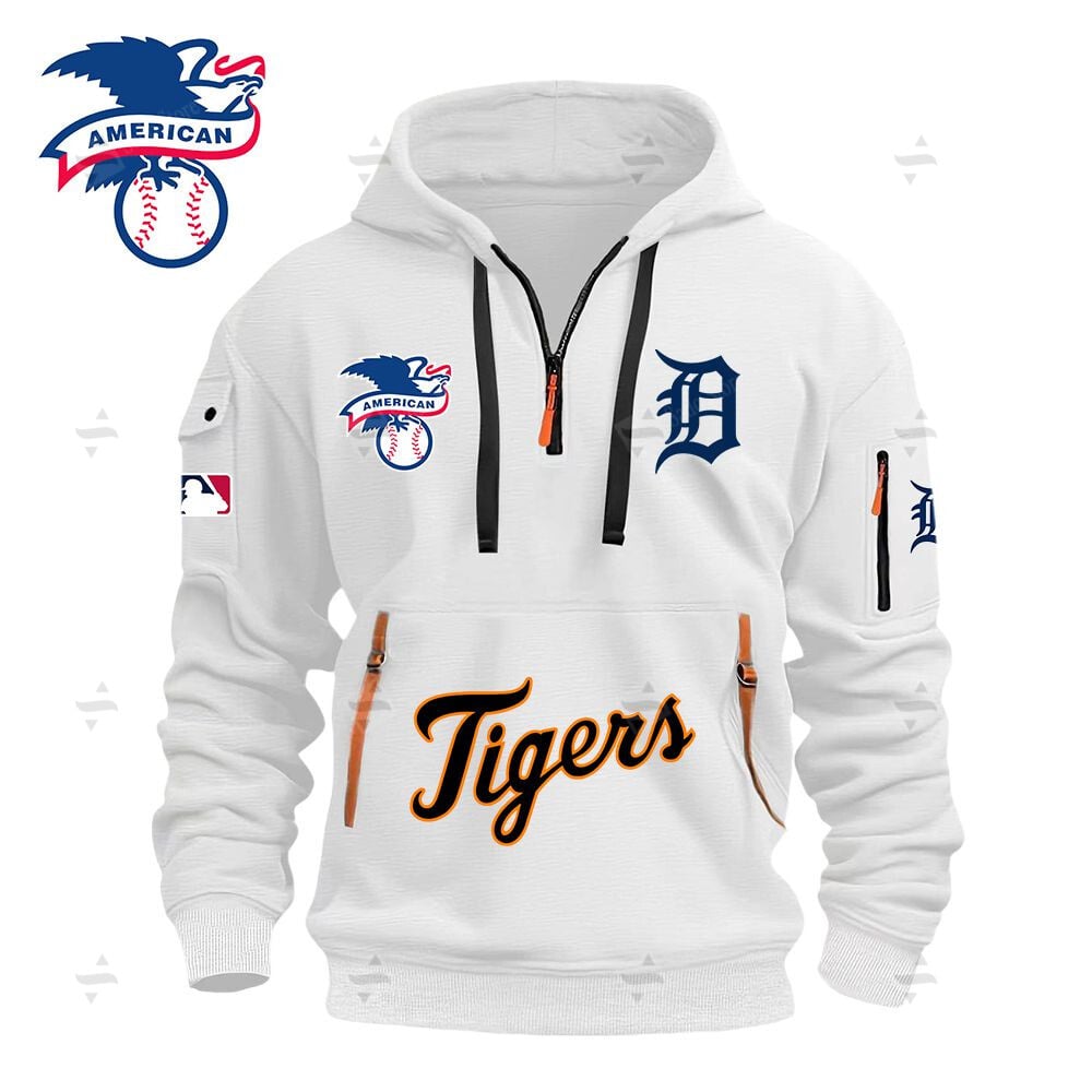 Buildercar - MLB - Detroit Tigers - Hoodie Half Zipper