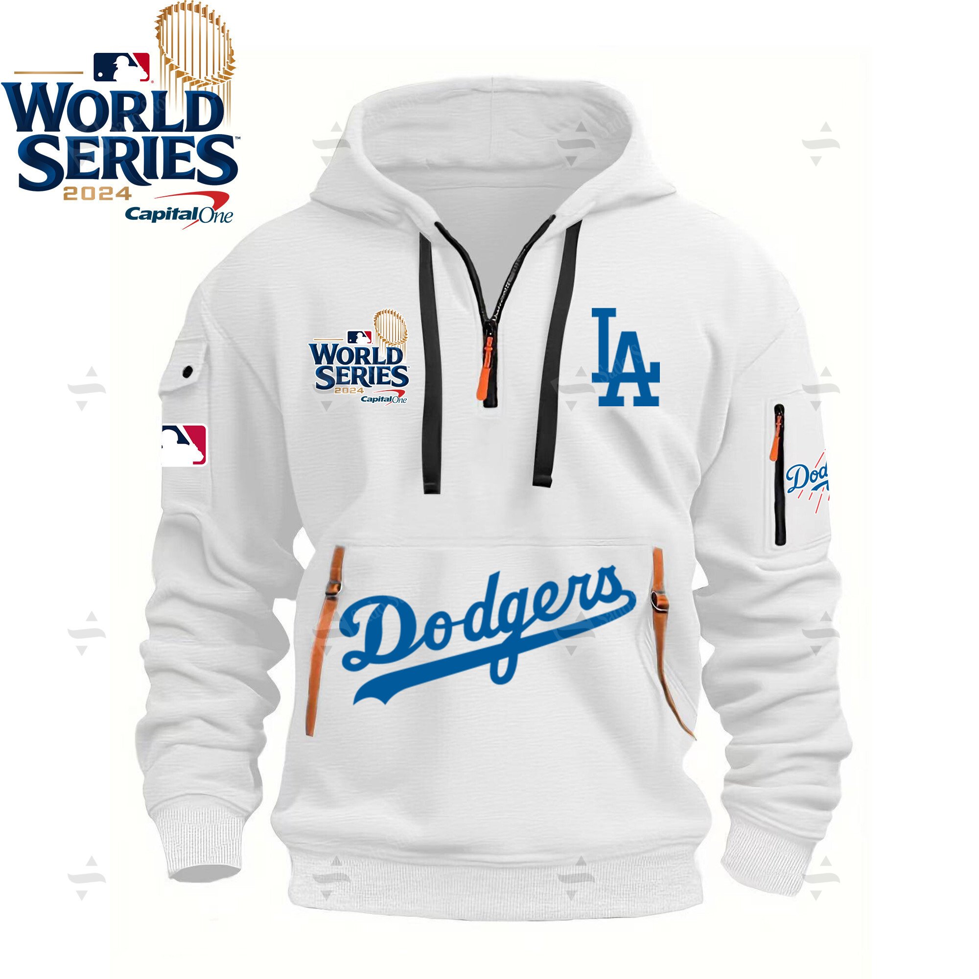 Buildercar - MLB - Los Angeles Dodgers - Hoodie Half Zipper