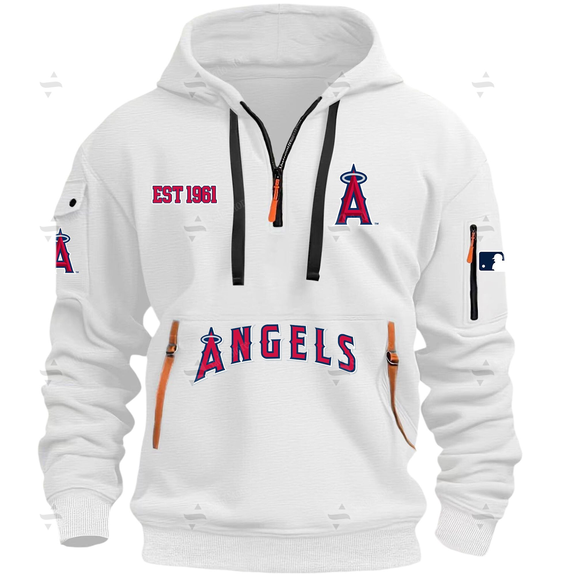 Buildercar - MLB - Los Angeles Dodgers - Hoodie Half Zipper Los Angeles Angels