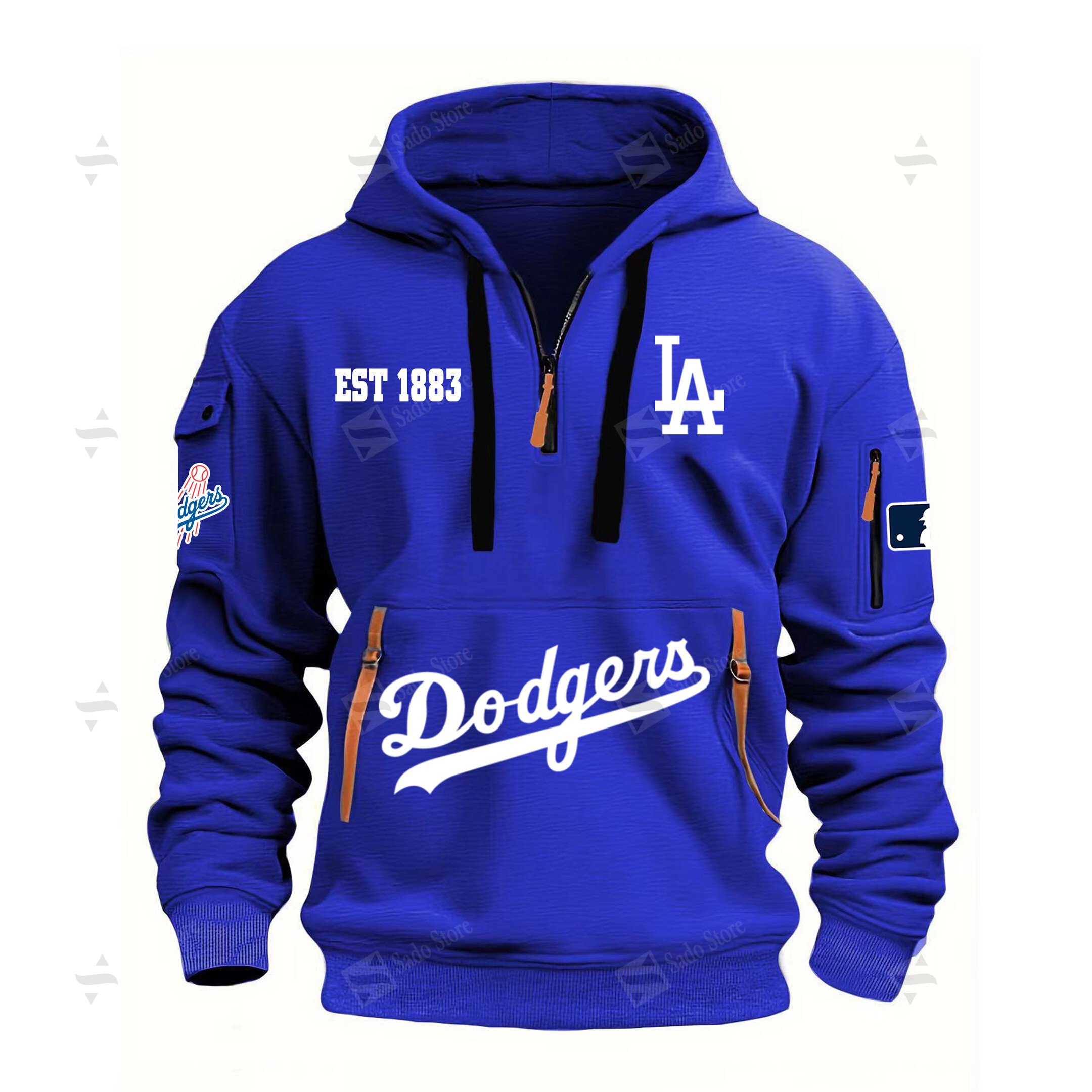 Buildercar - MLB - Los Angeles Dodgers - Hoodie Half Zipper