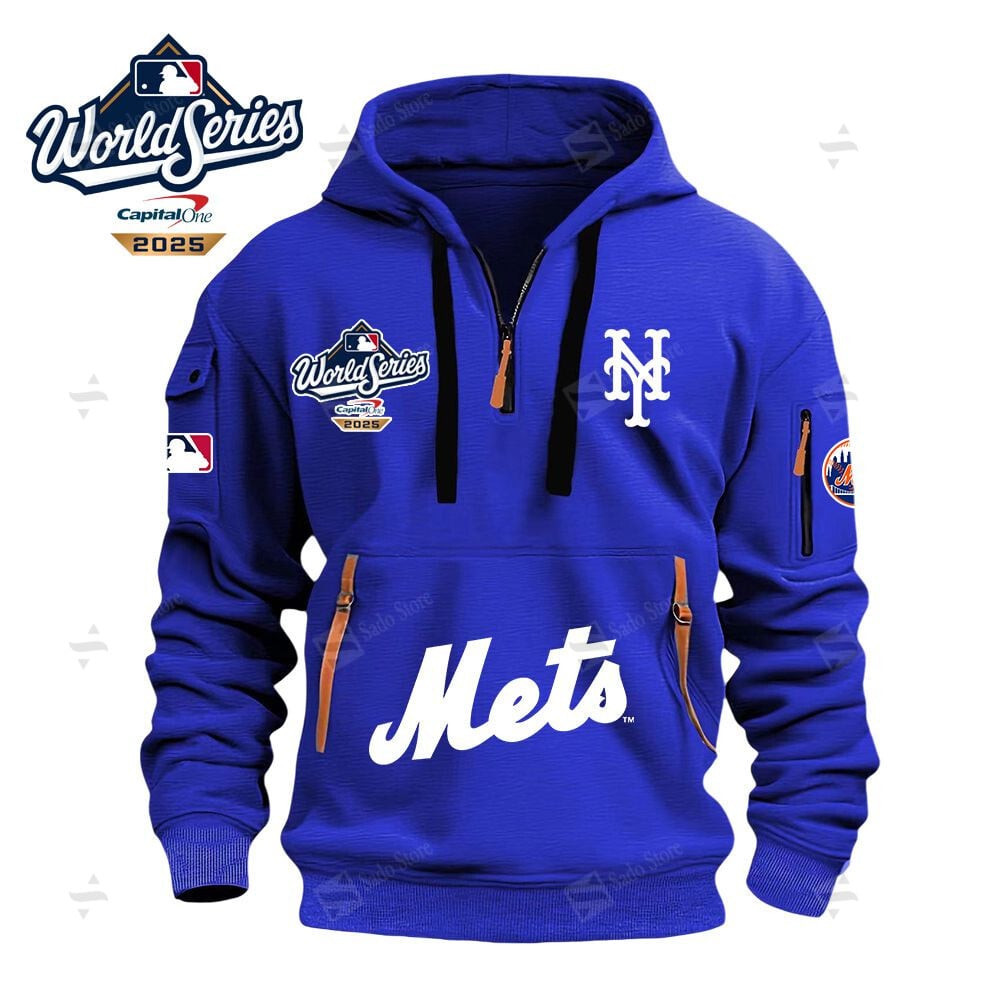 Buildercar - MLB - New York Mets - Hoodie Half Zipper