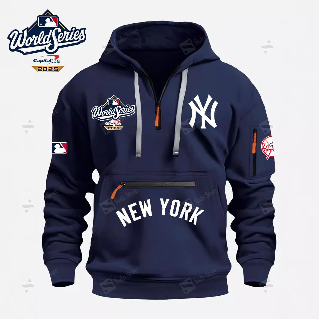 Buildercar - MLB - New York Yankees - Half Zip Hoodies