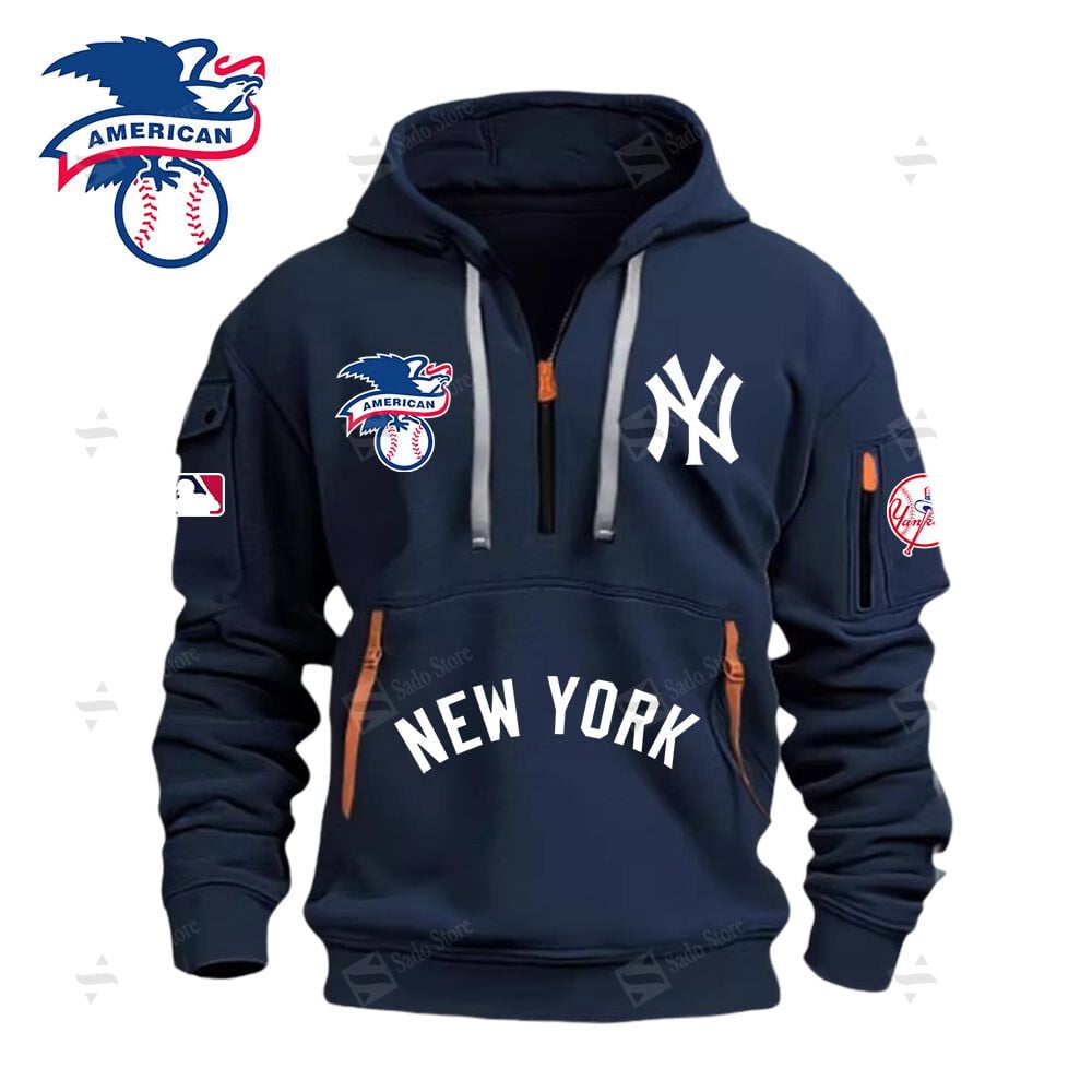 Buildercar - MLB - New York Yankees - Hoodie Half Zipper