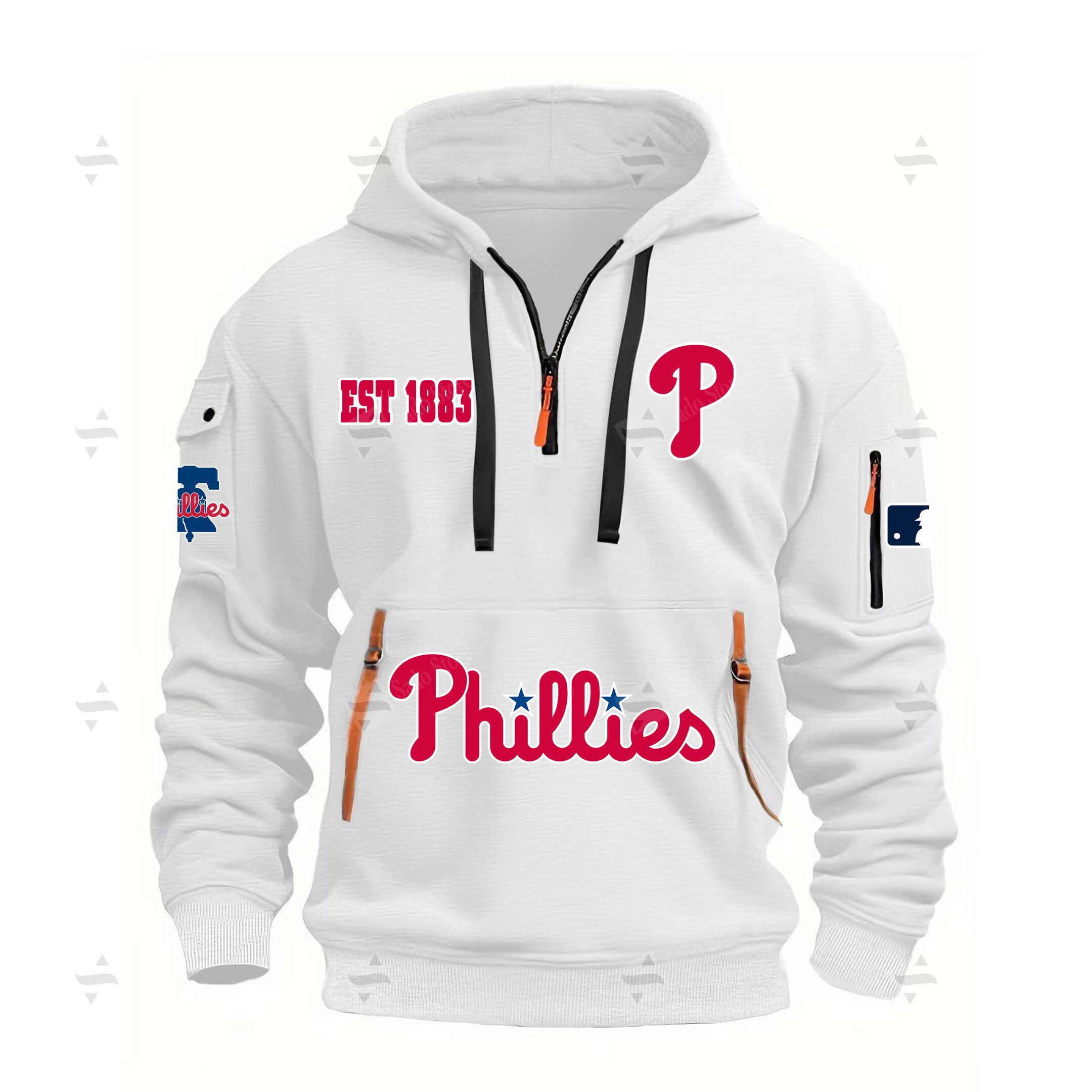 Buildercar - MLB - Philadelphia Phillies - Hoodie Half Zipper