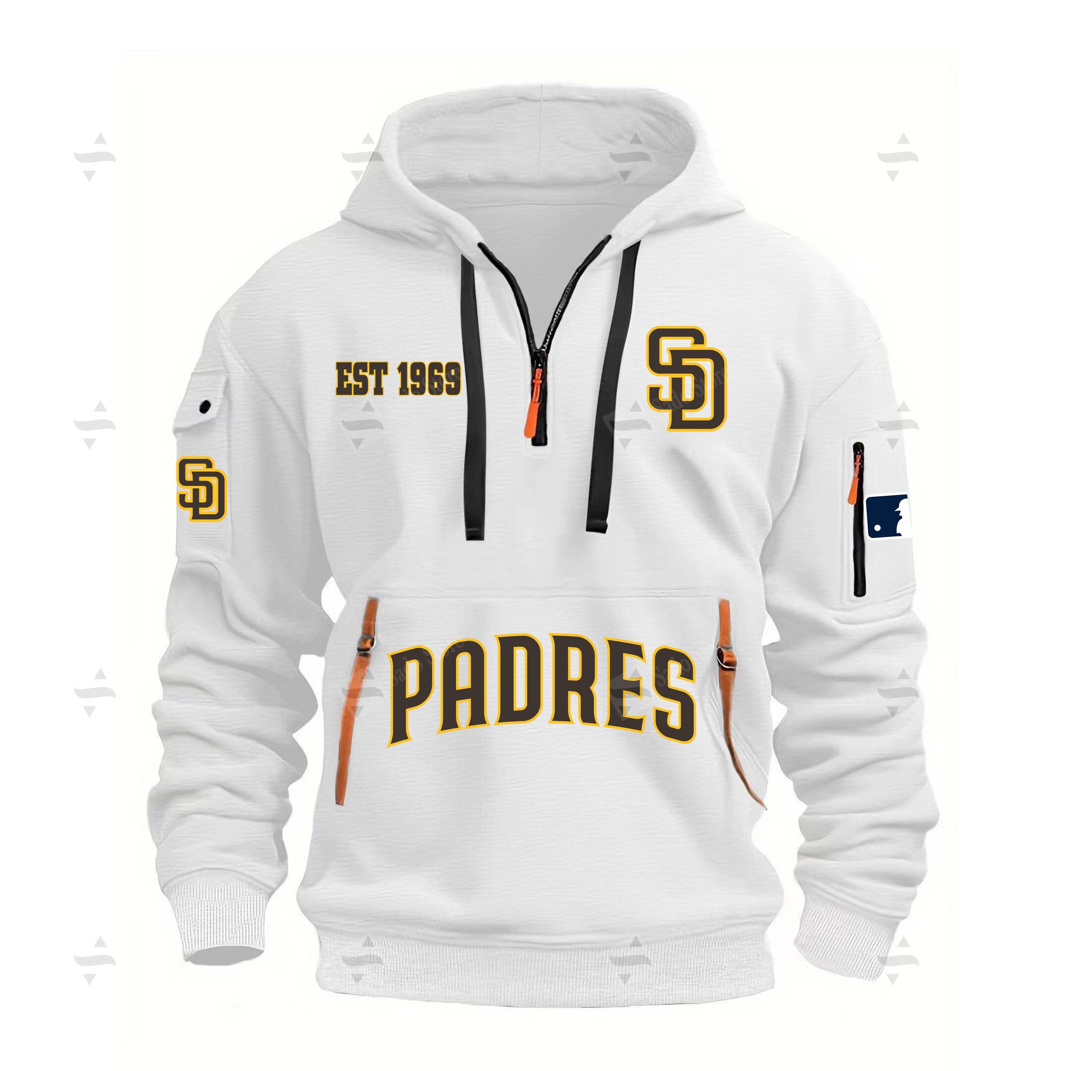 Buildercar - MLB - San Diego Padres - Hoodie Half Zipper