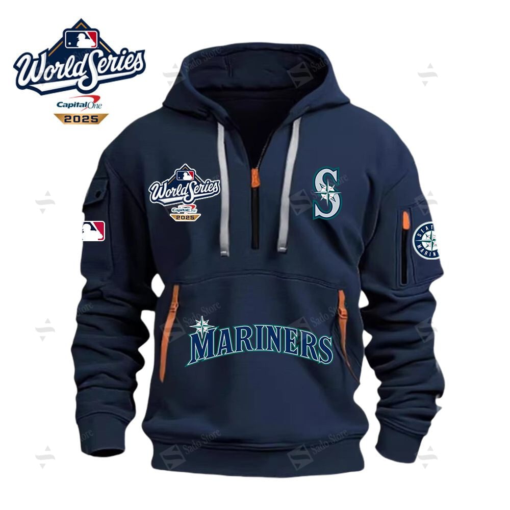 Buildercar - MLB - Seattle Mariners - Hoodie Half Zipper
