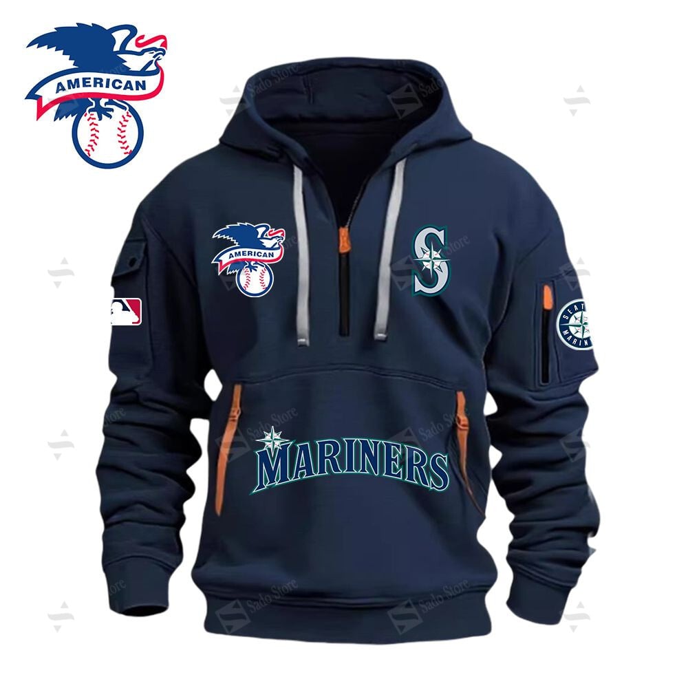 Buildercar - MLB - Seattle Mariners - Hoodie Half Zipper