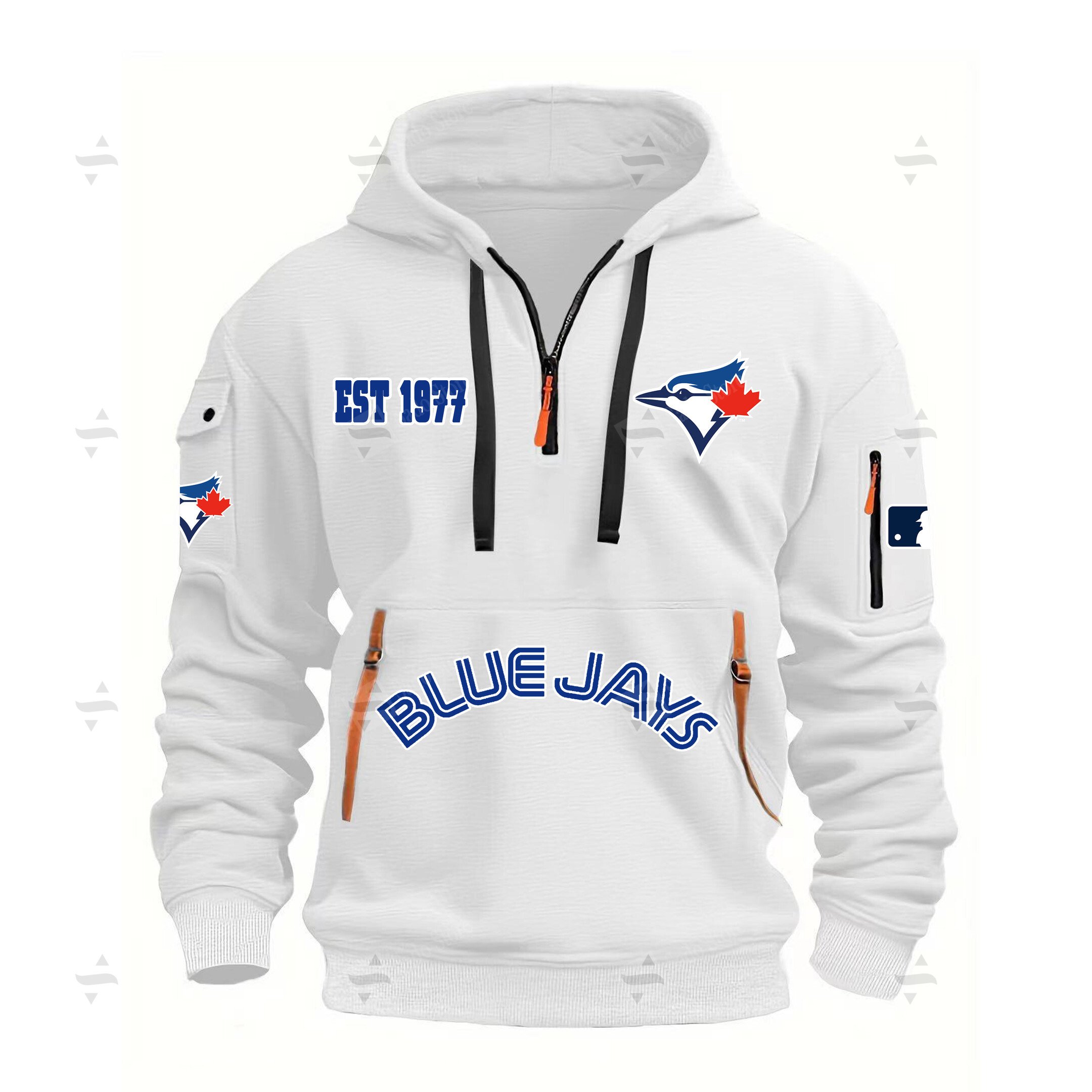 Buildercar - MLB - Toronto Blue Jays - Hoodie Half Zipper