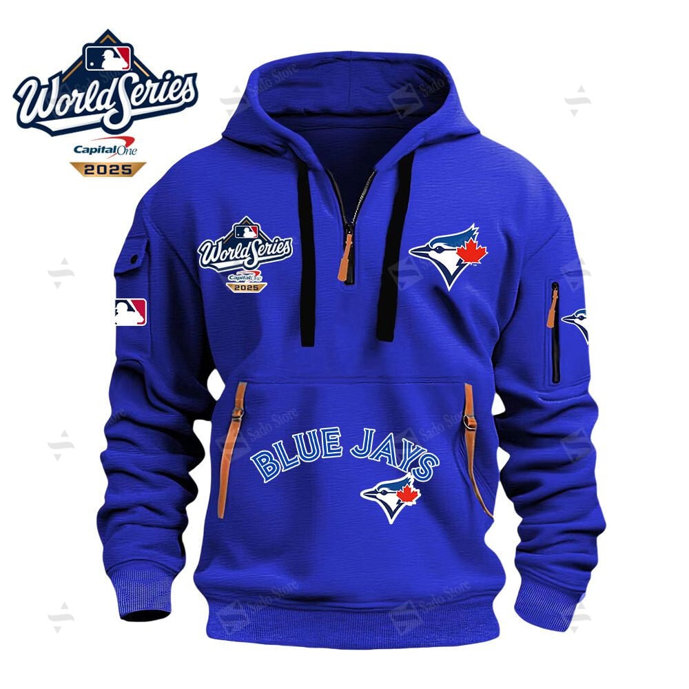 Buildercar - MLB - Toronto Blue Jays - Hoodie Half Zipper