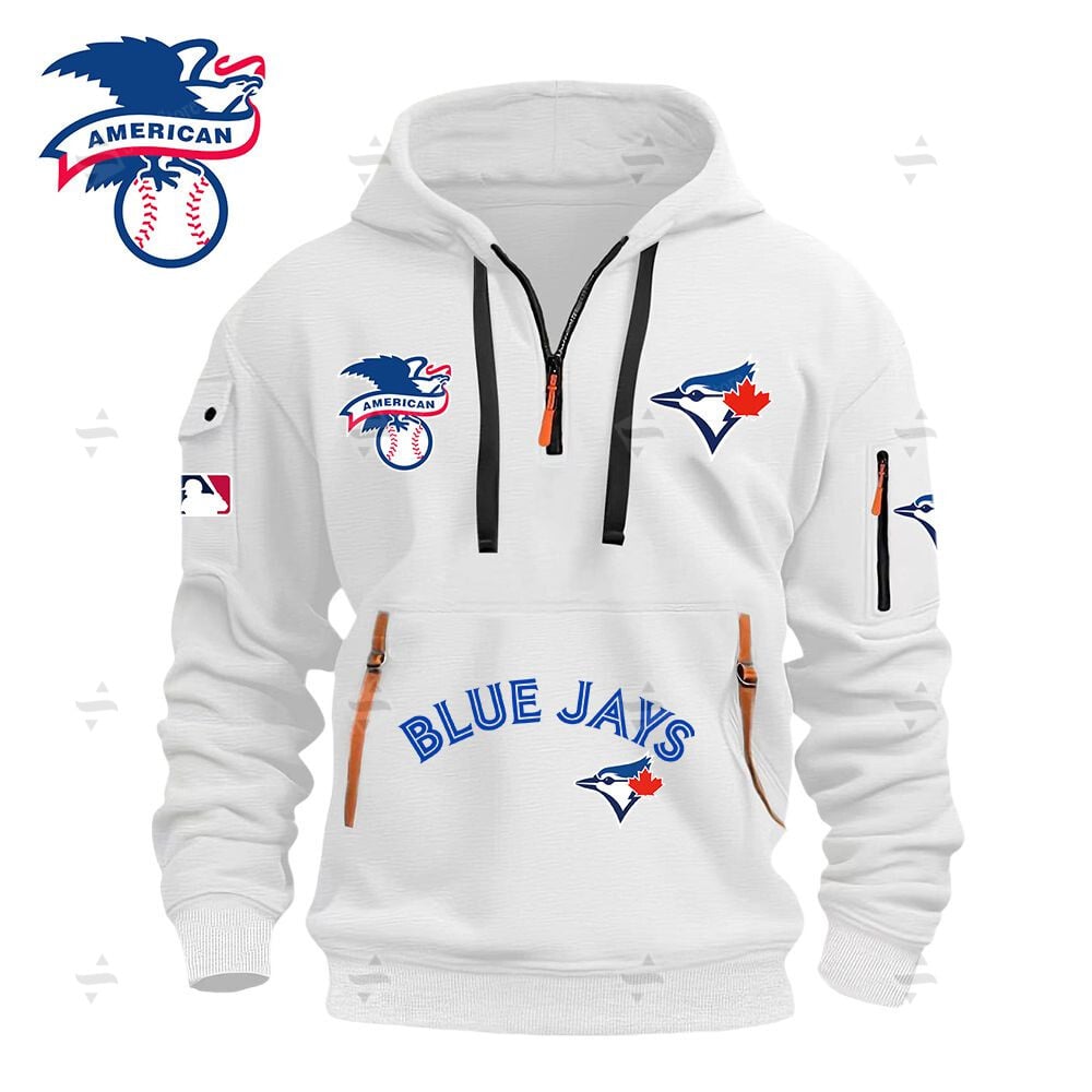 Buildercar - MLB - Toronto Blue Jays - Hoodie Half Zipper