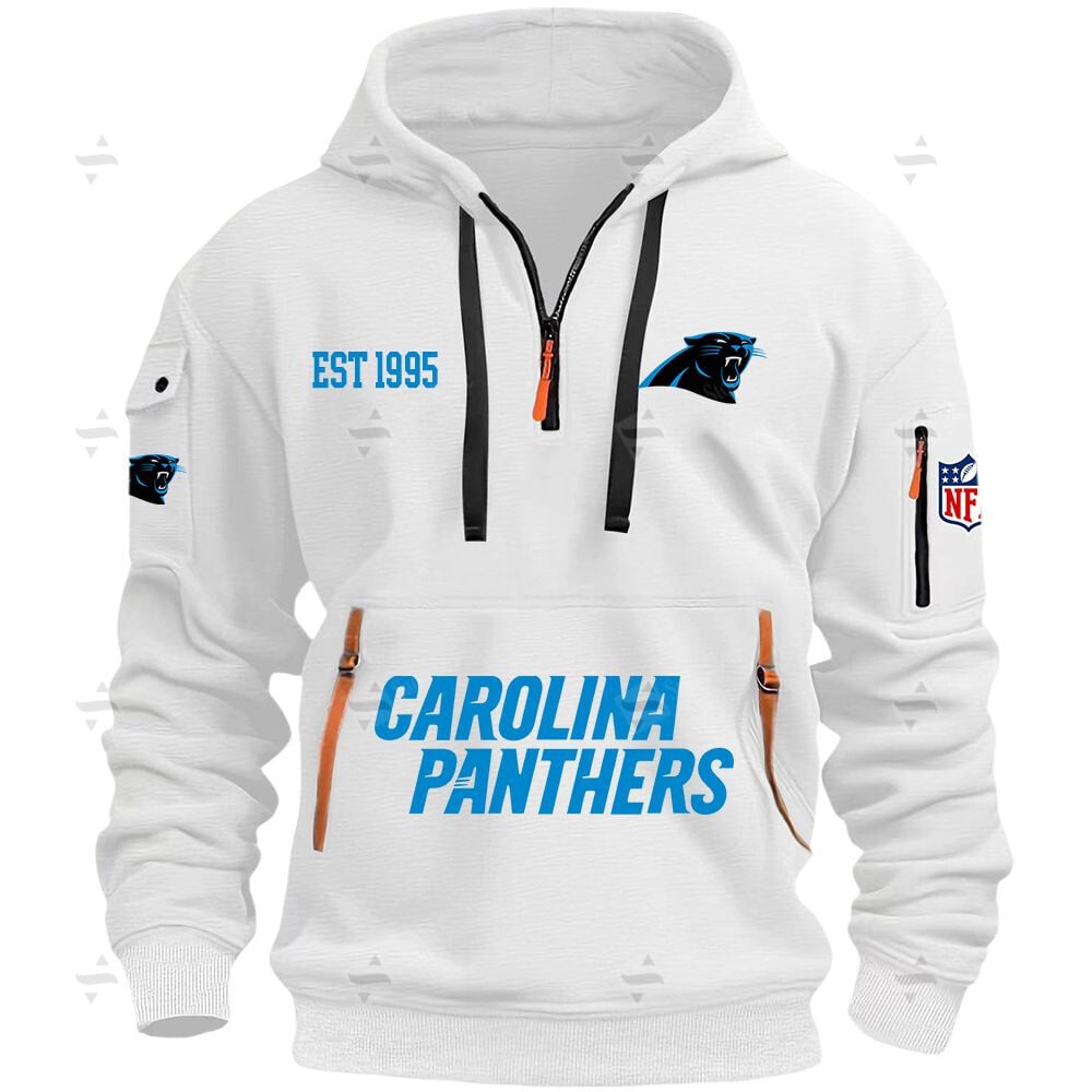 Buildercar - NFL - Carolina Panthers - Hoodie Half Zipper