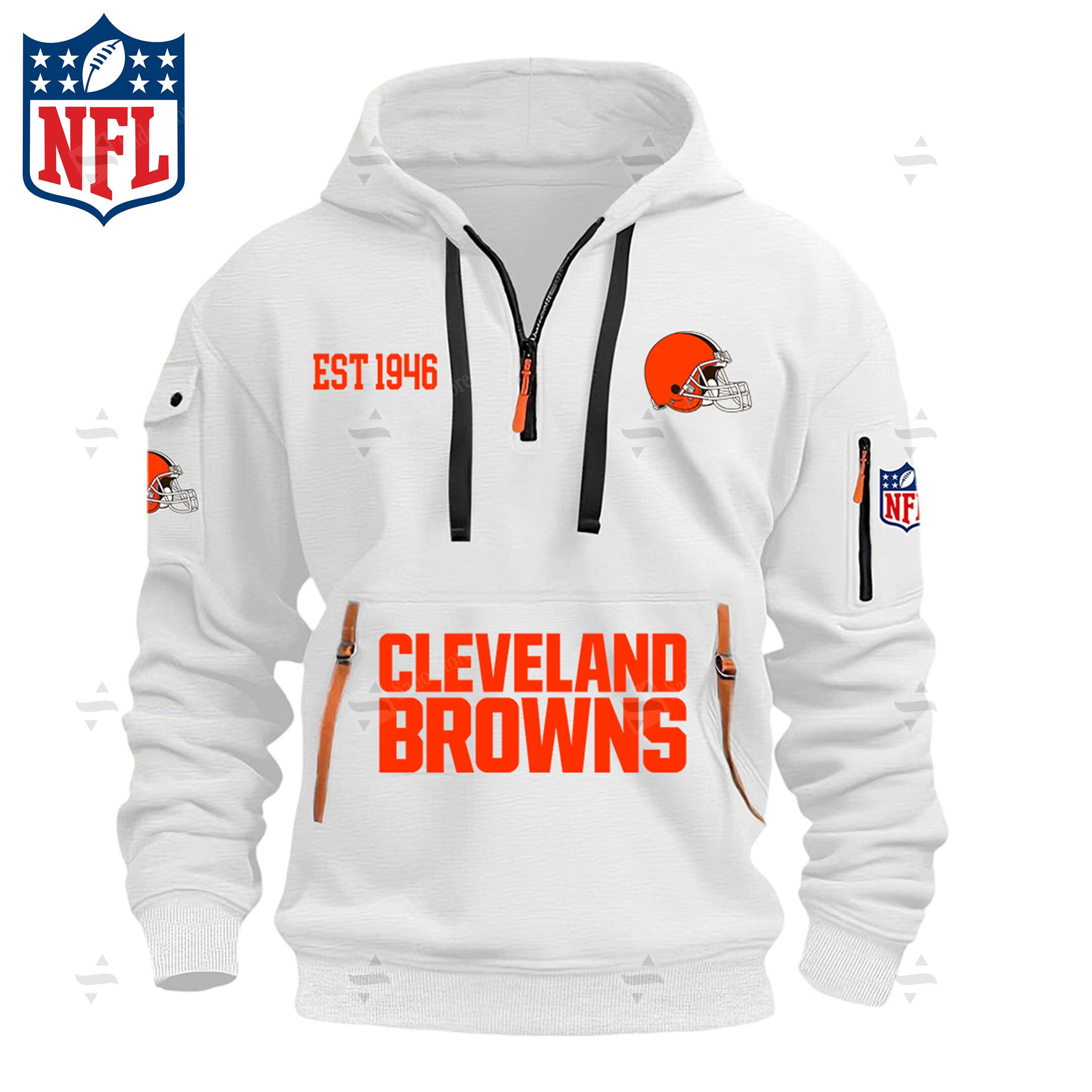 Buildercar - NFL - Cleveland Cavaliers - Hoodie Half Zipper