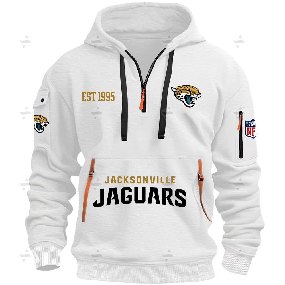 Buildercar - NFL - Jacksonville Jaguars - Hoodie Half Zipper