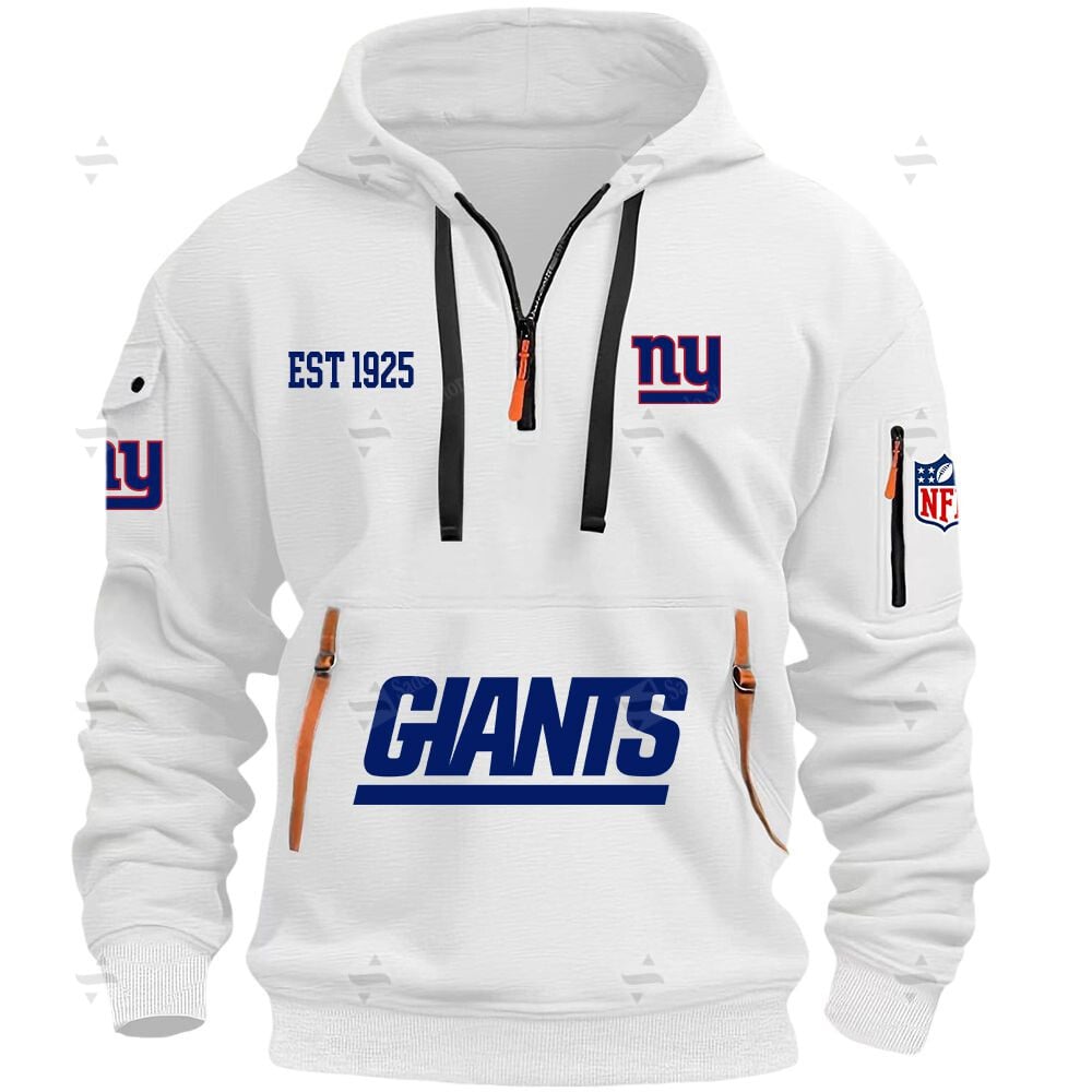 Buildercar - NFL - New York Giants - Hoodie Half Zipper