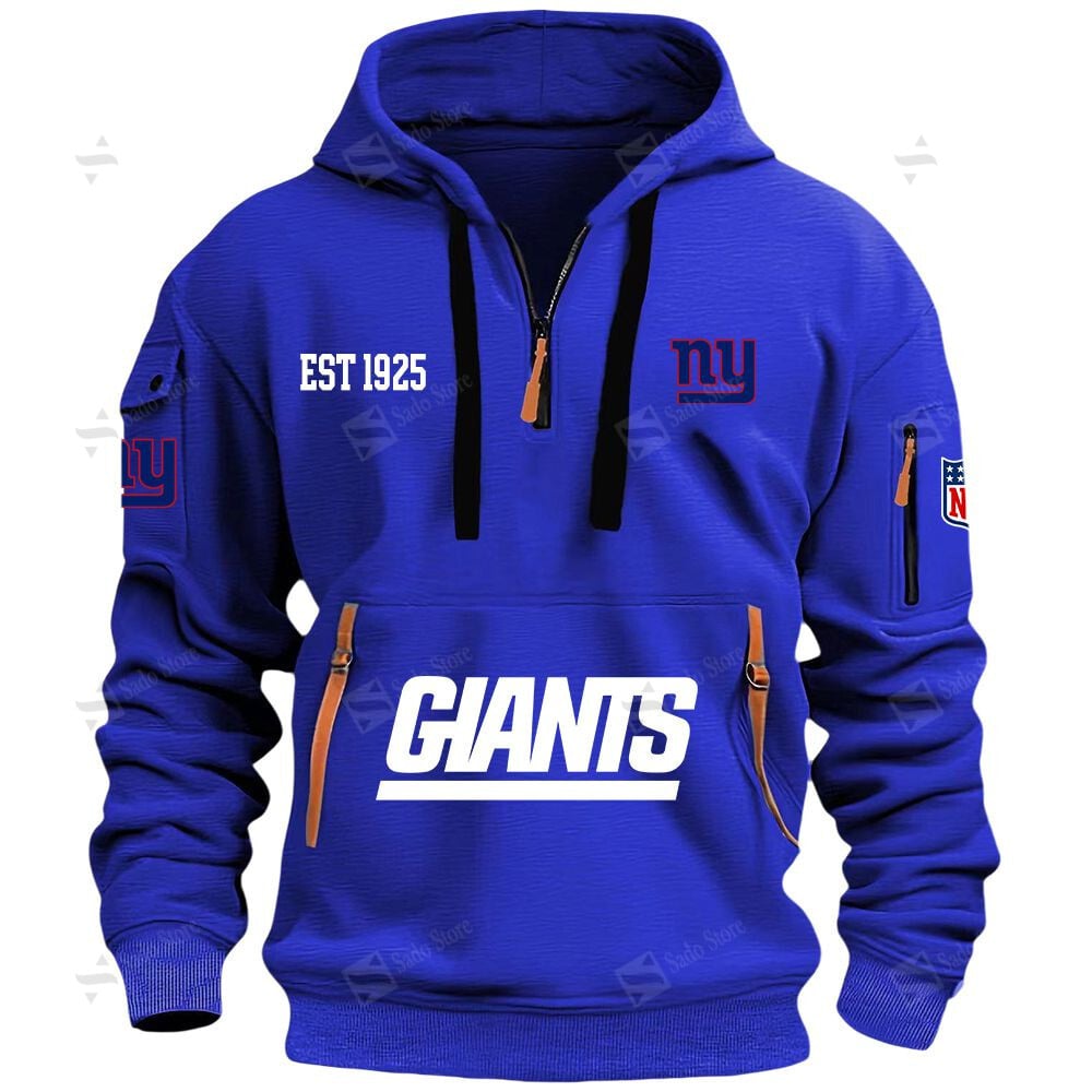 Buildercar - NFL - New York Giants - Hoodie Half Zipper