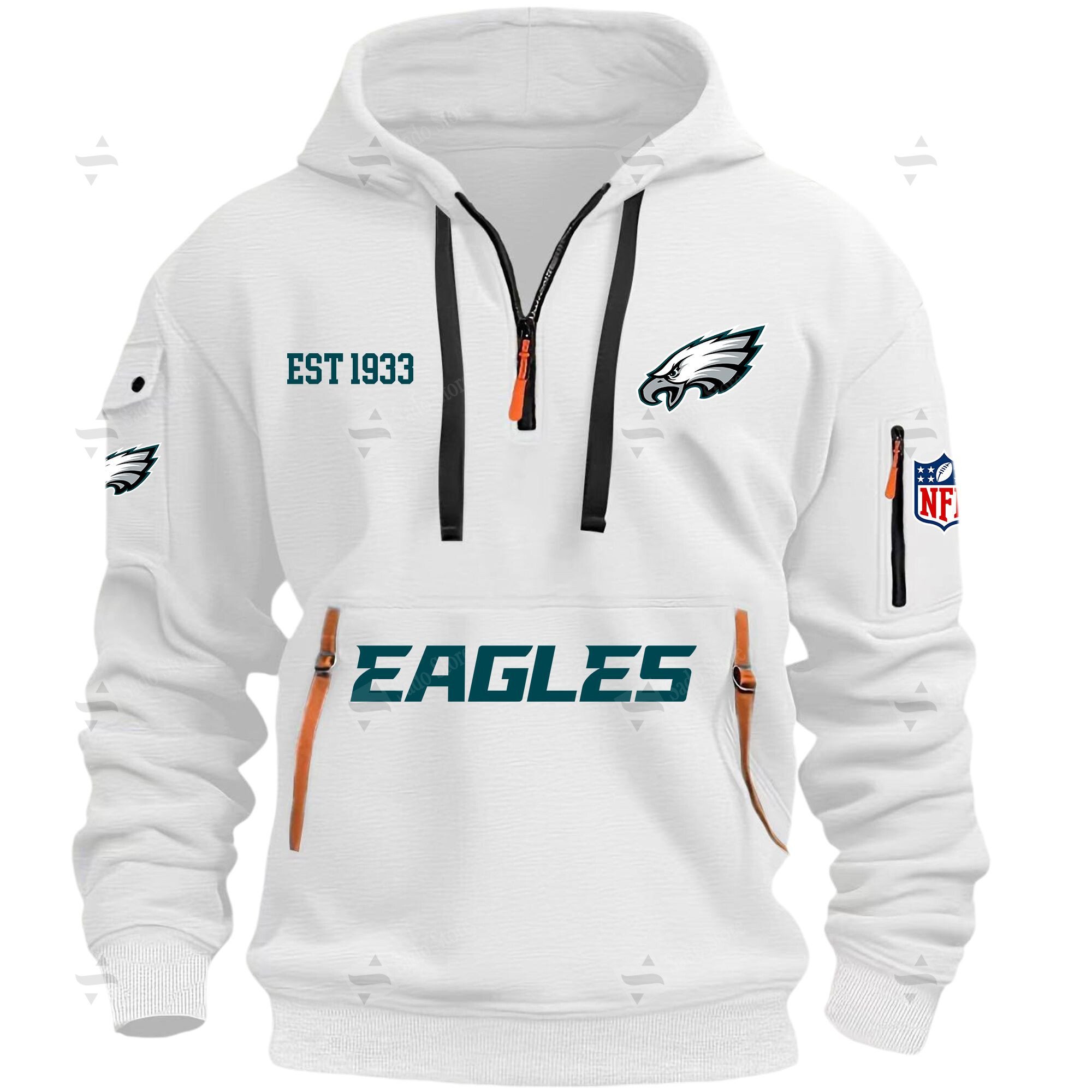 Buildercar - NFL - Philadelphia Phillies - Hoodie Half Zipper