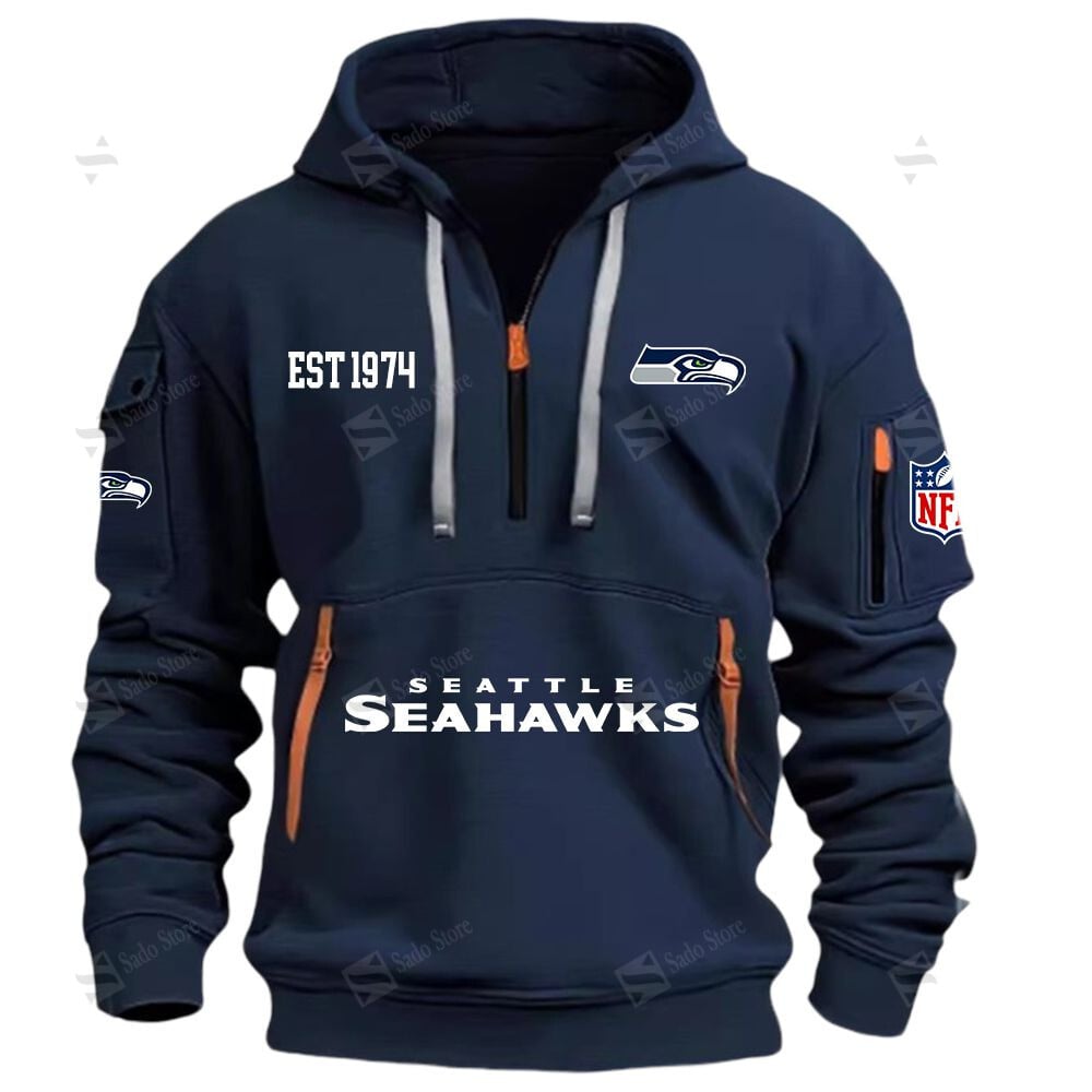 Buildercar - NFL - Seattle Mariners - Hoodie Half Zipper