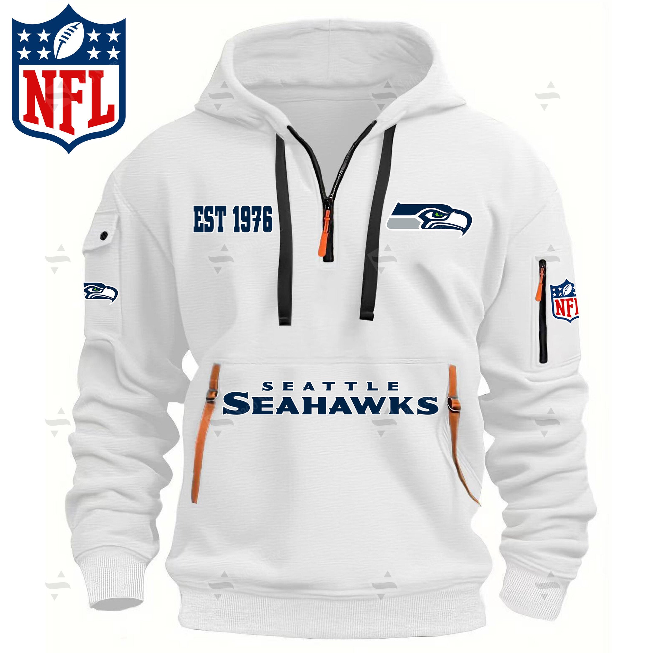 Buildercar - NFL - Seattle Mariners - Hoodie Half Zipper
