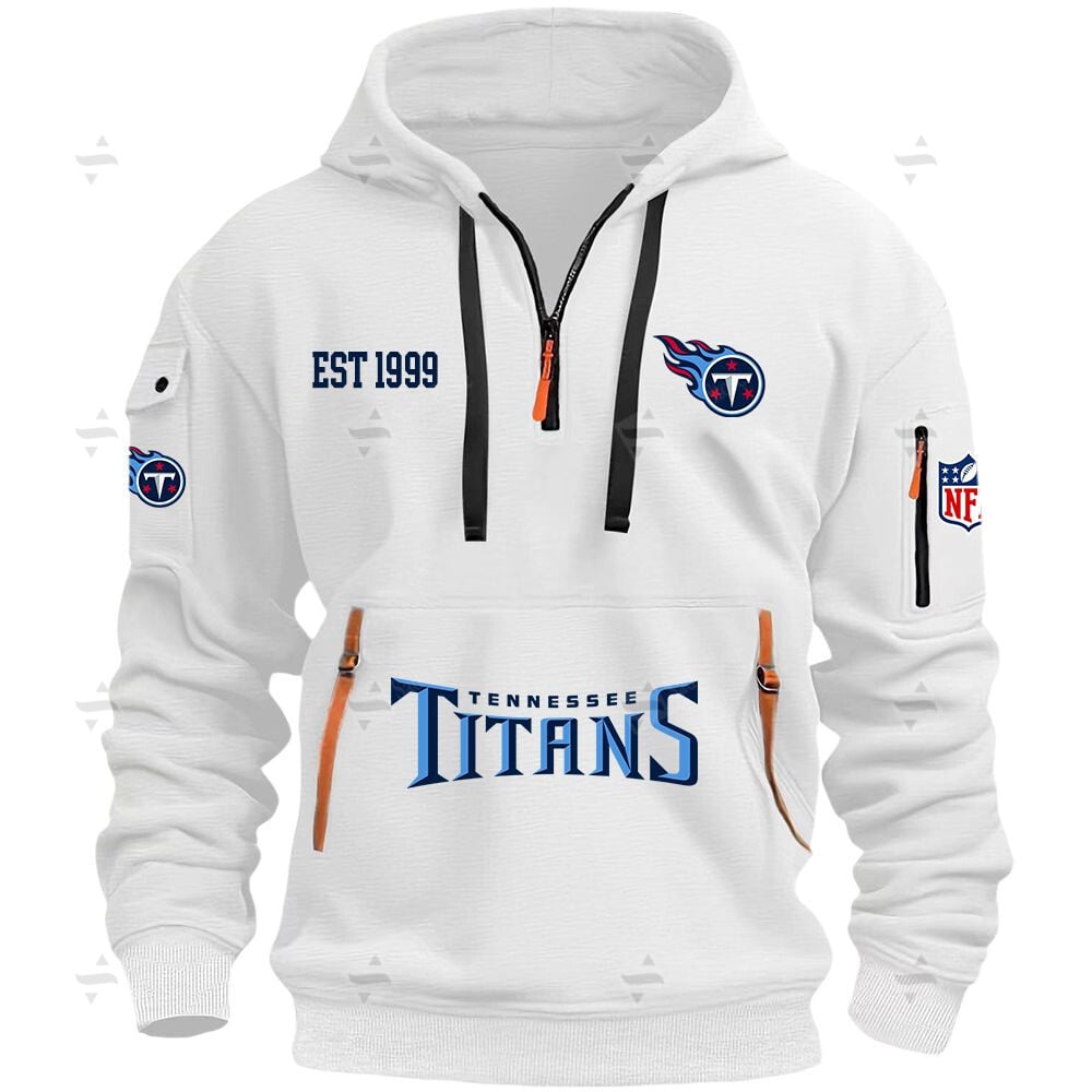 Buildercar - NFL - Tennessee Titans - Hoodie Half Zipper