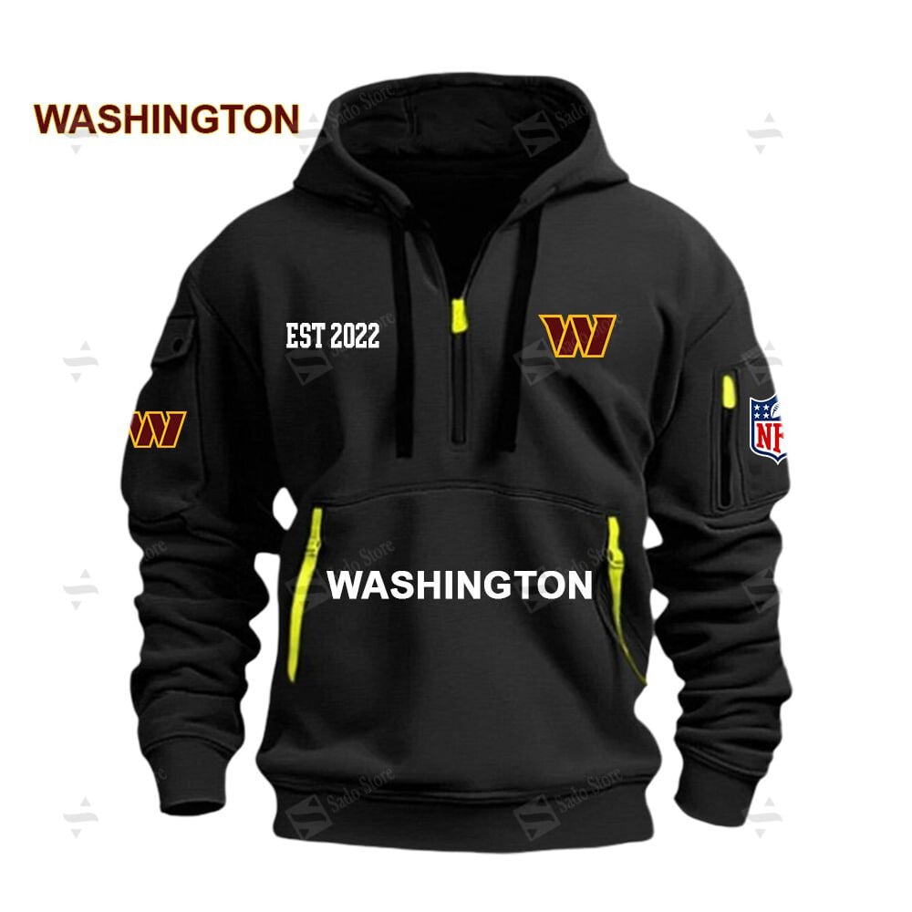 Buildercar - NFL - Washington Commanders - Hoodie Half Zipper