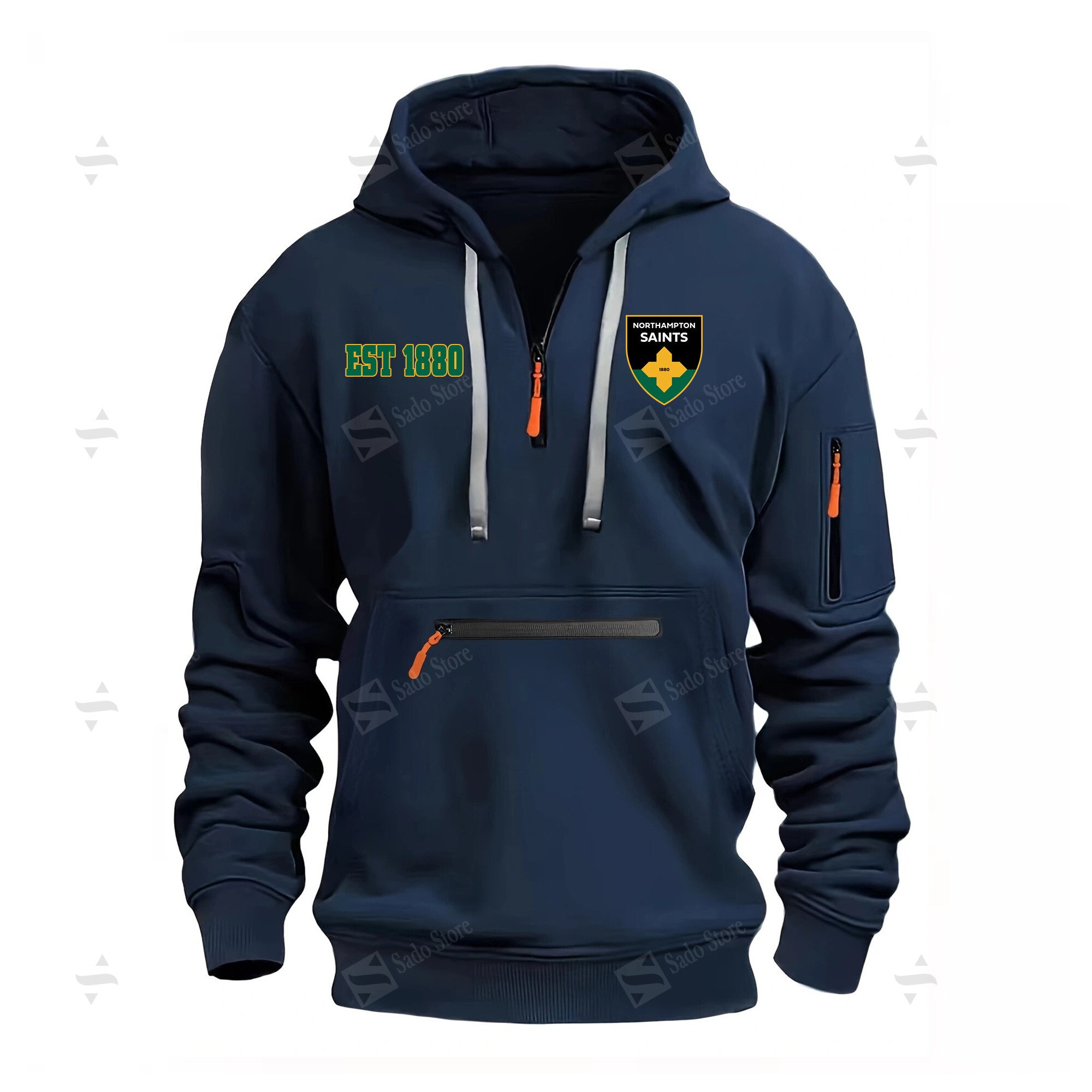 Buildercar - Northampton Saints - Half-Zip Hoodies