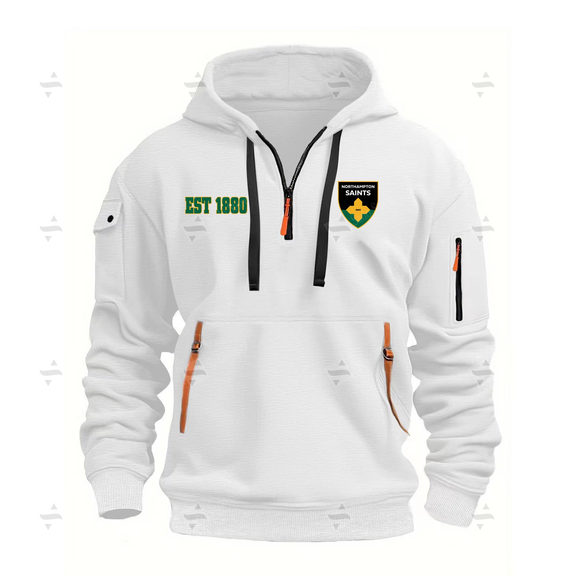 Buildercar - Northampton Saints - Hoodie Half Zipper