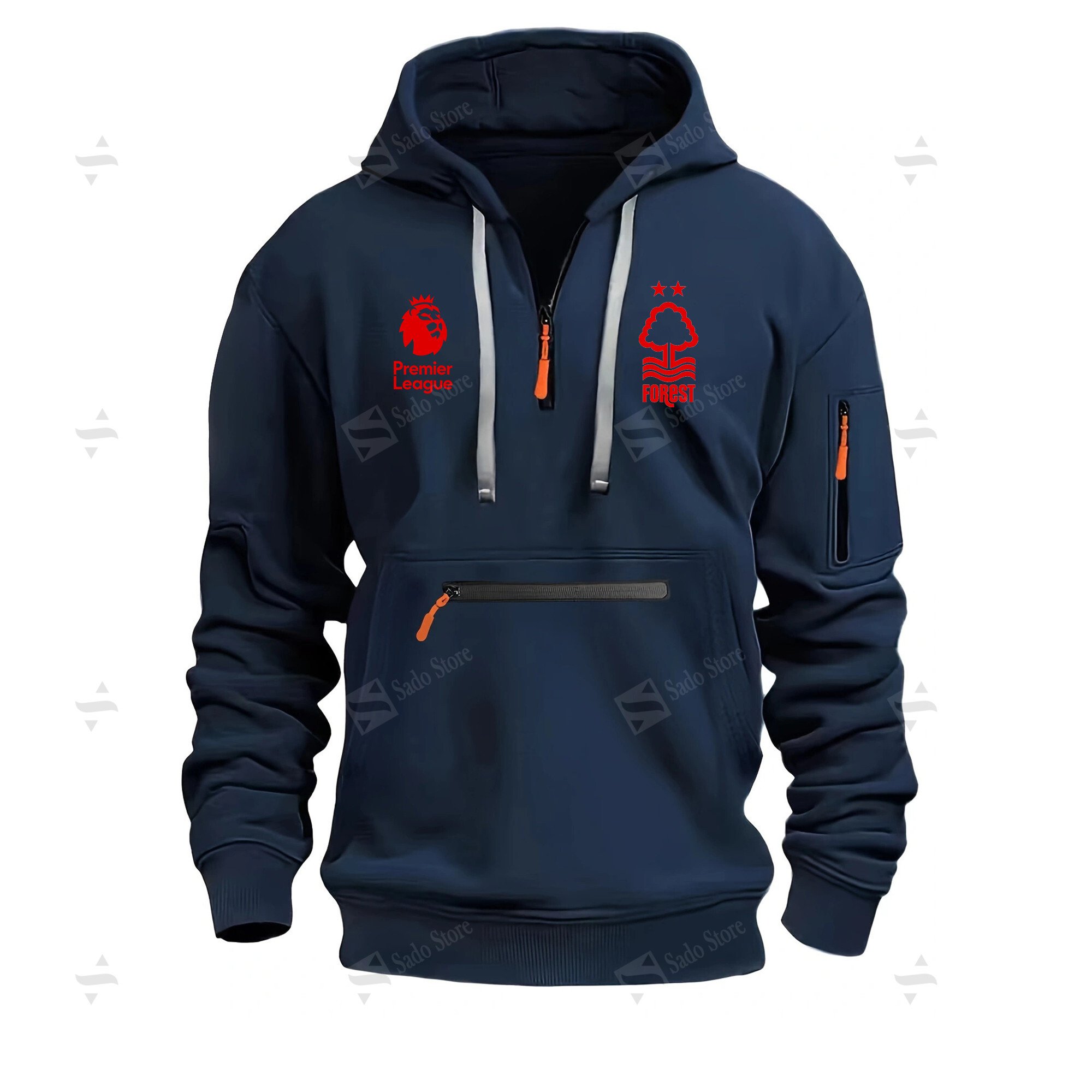 Buildercar - Nottingham - Half-Zip Hoodies