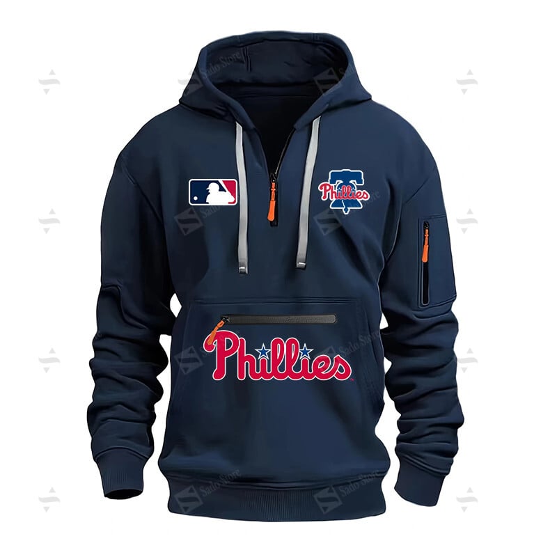 Buildercar - Philadelphia Phillies - Half-Zip Hoodies