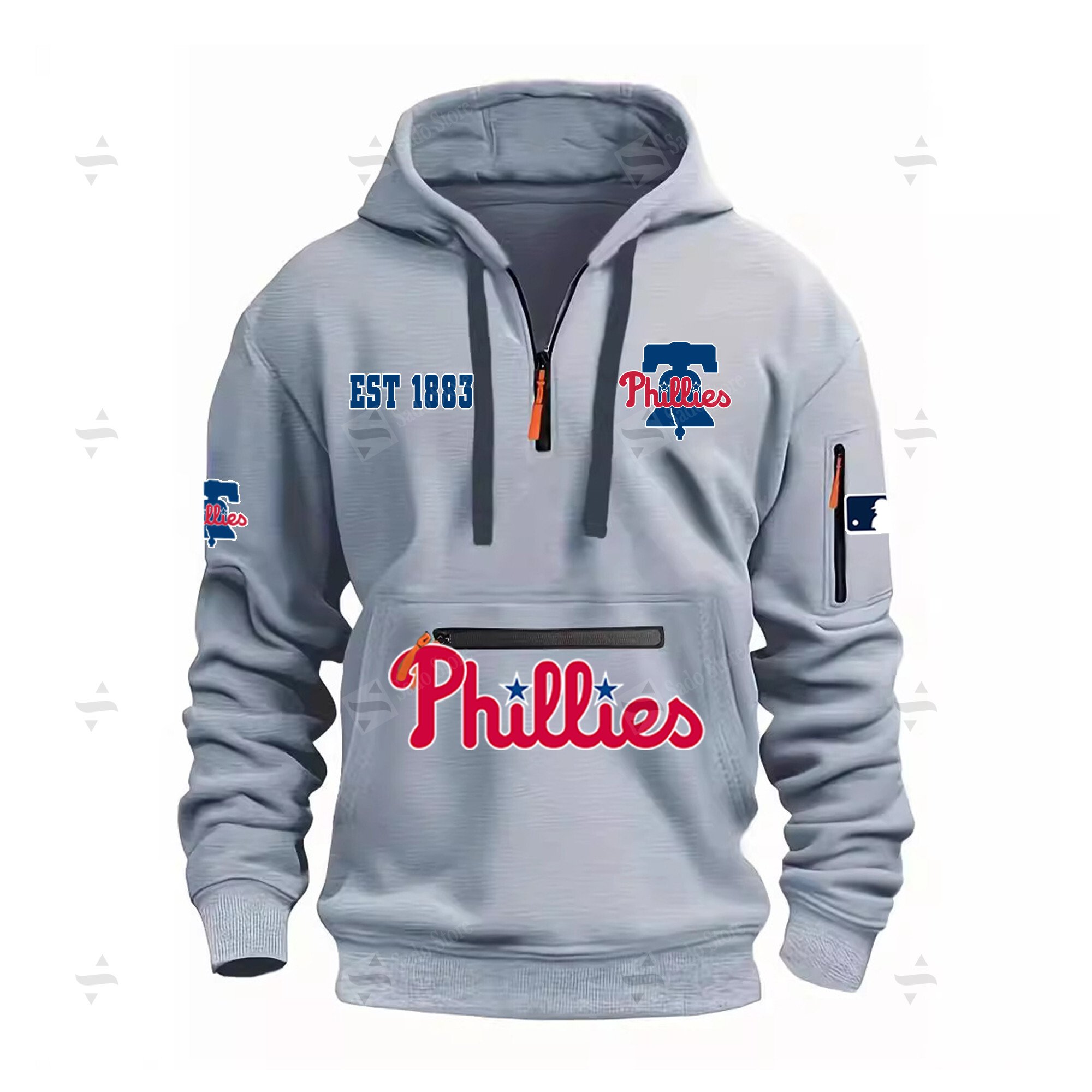 Buildercar - Philadelphia Phillies - Half-Zip Hoodies