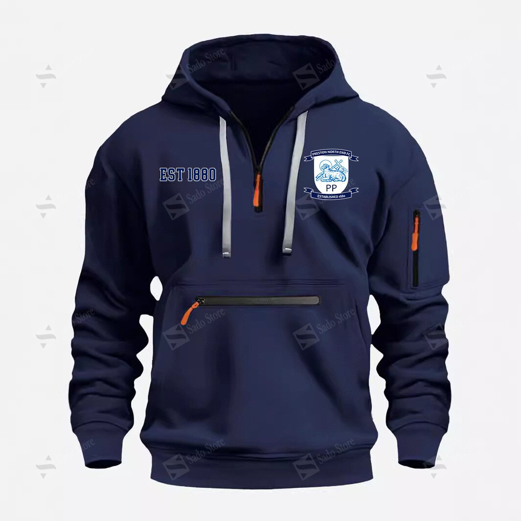 Buildercar - Preston North End F.C - Half-Zip Hoodies