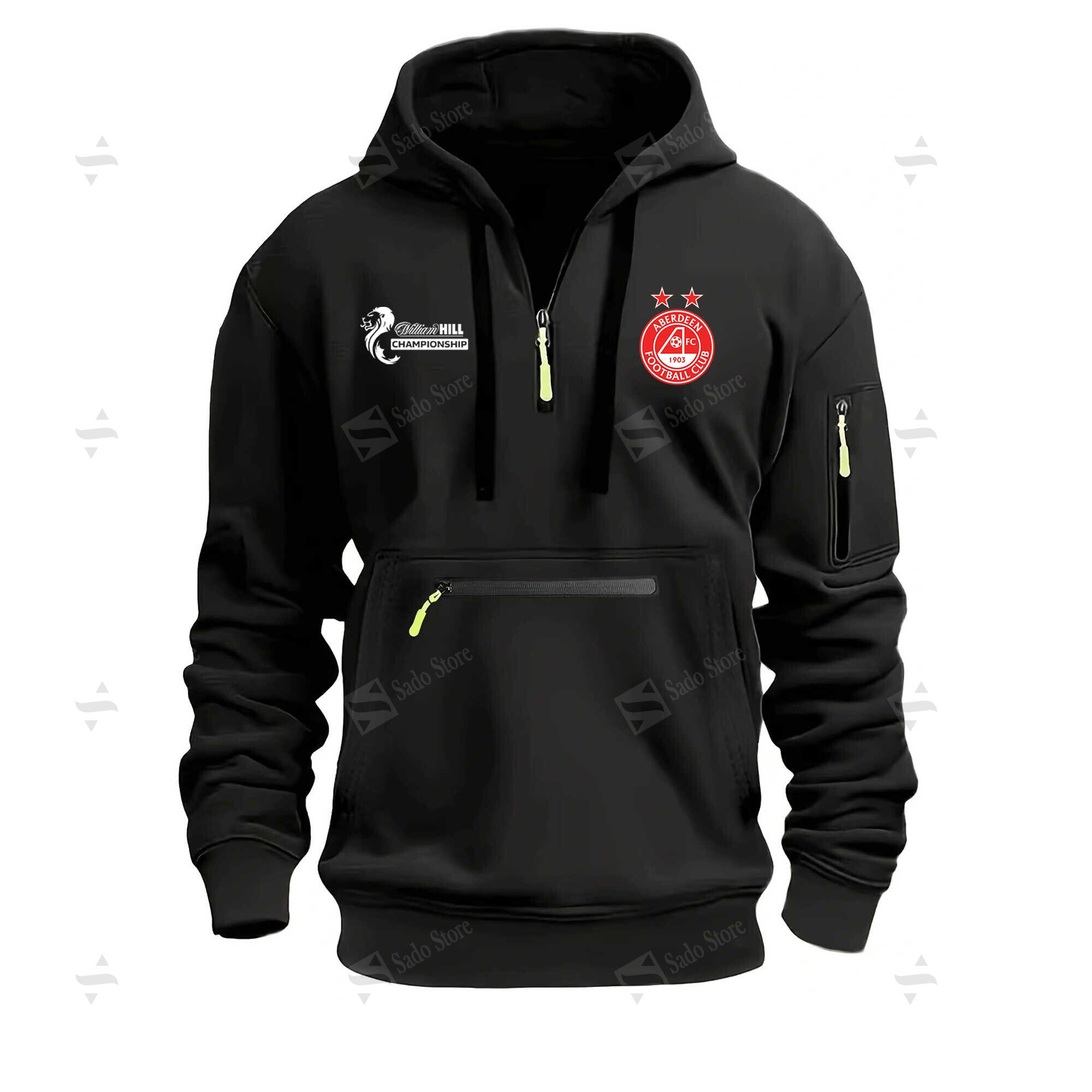 Buildercar - Scottish Championship - Aberdeen F.C - Half-Zip Hoodies