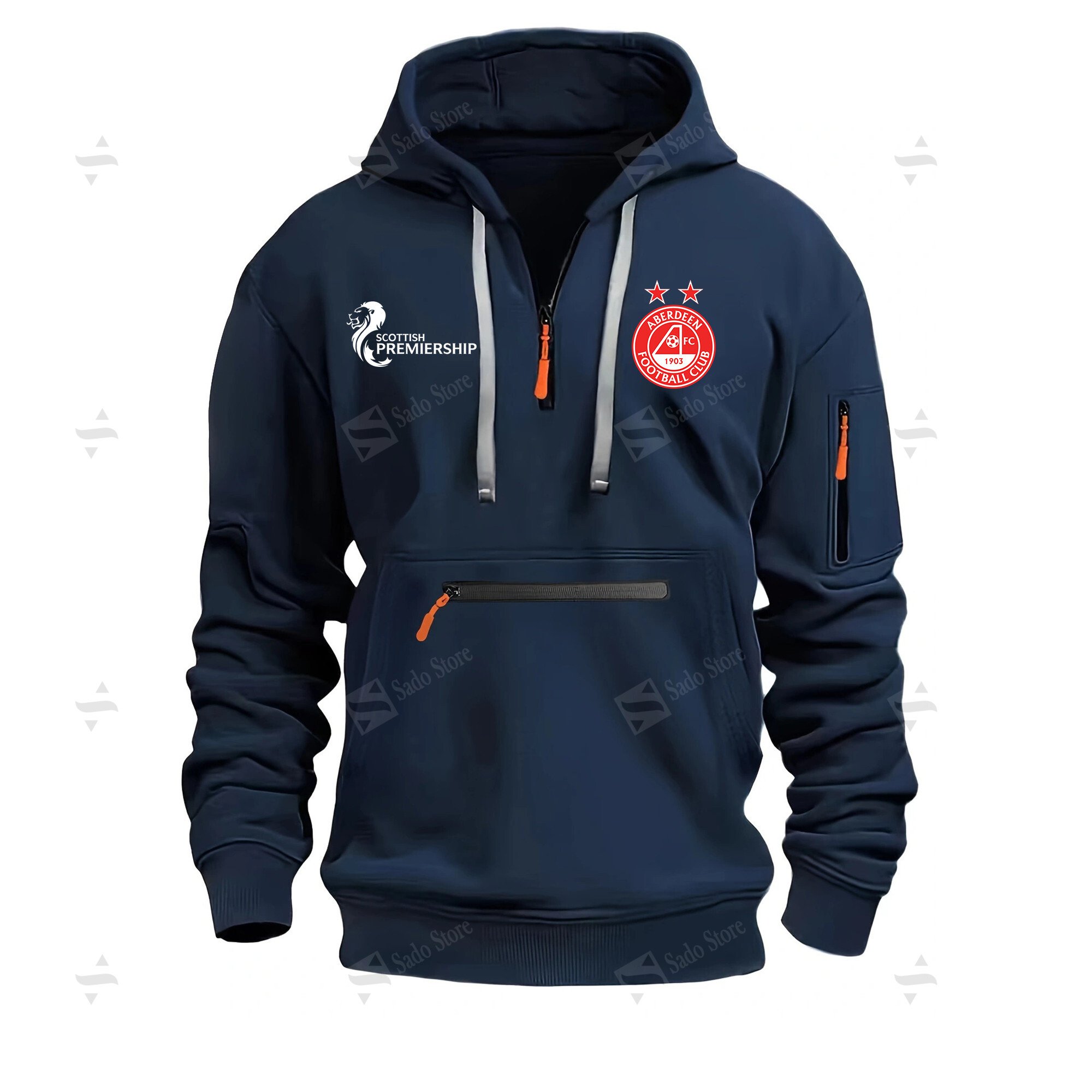 Buildercar - Scottish Premiership - Aberdeen F.C - Half-Zip Hoodies