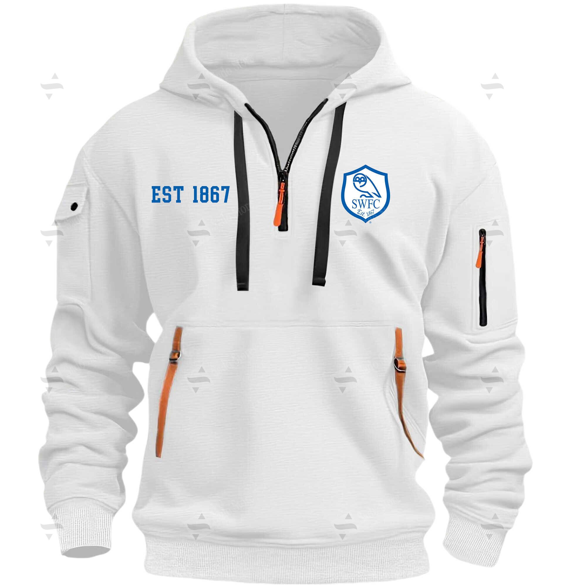 Buildercar - Sheffield Wednesday - Hoodie Half Zipper