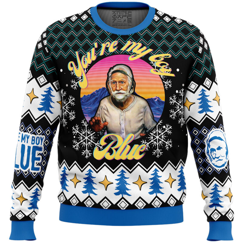 Buildercar - You’re My Boy Blue Old School Ugly Christmas Sweater 